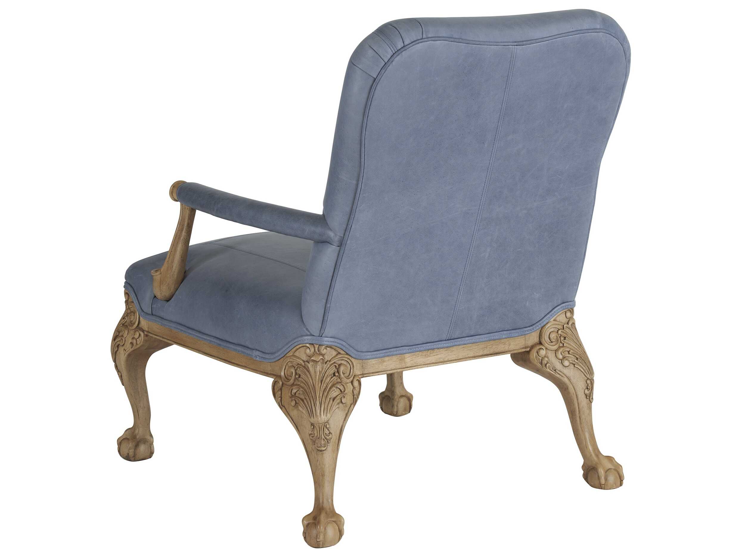 Barclay Butera Upholstery Leather Hollis Accent Chair