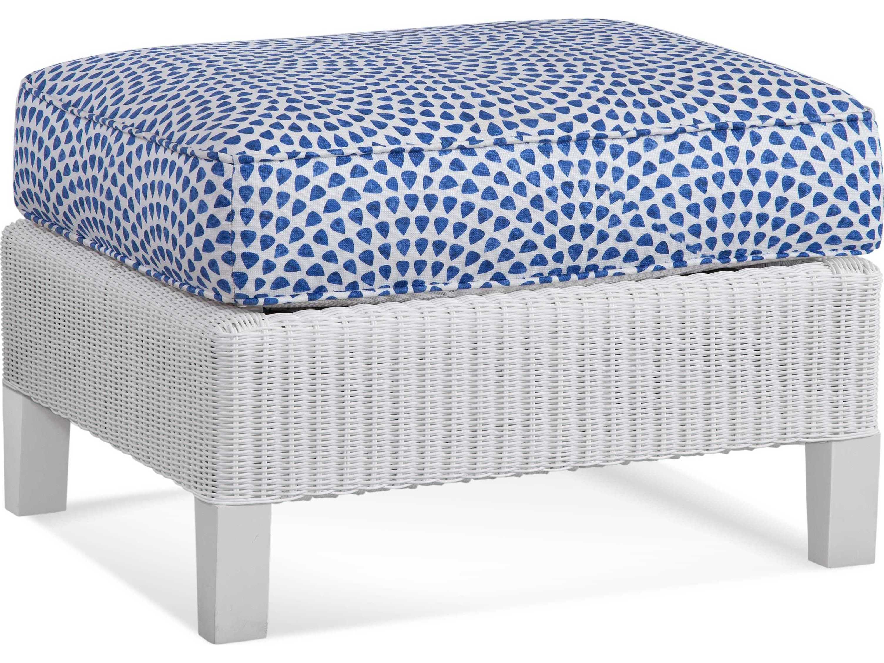 Braxton Culler Outdoor Tangier Sable Wicker Cushion Ottoman