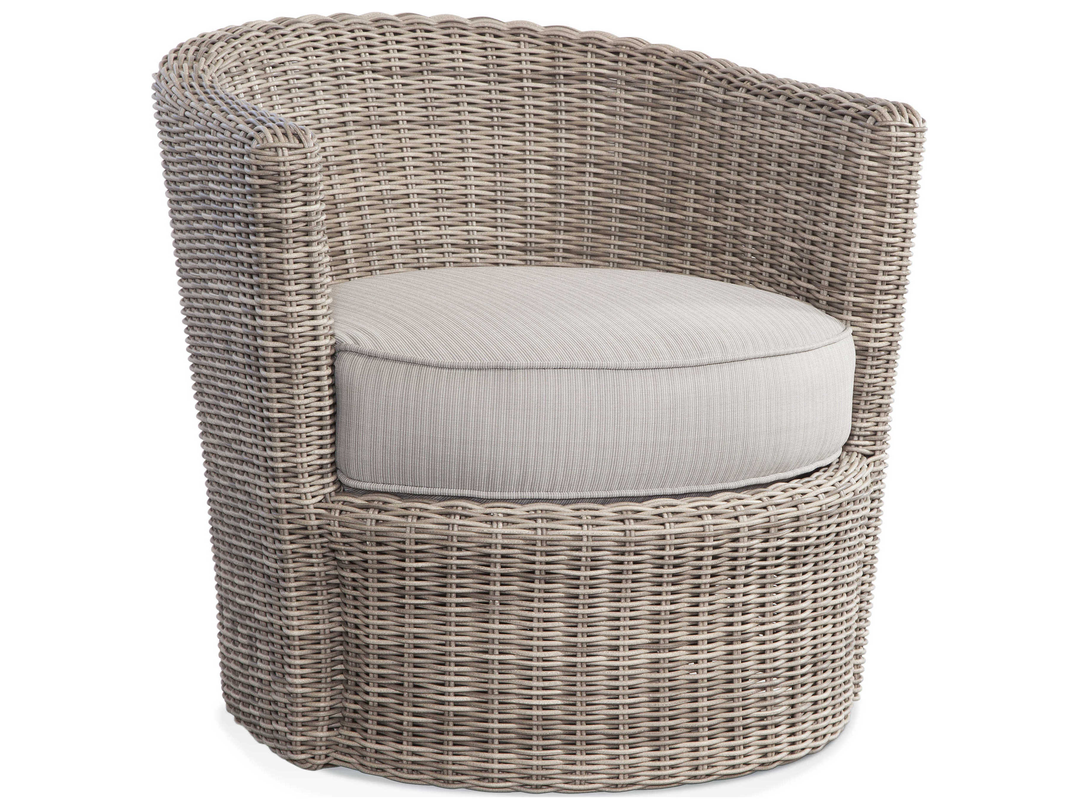 Braxton Culler Outdoor Paradise Bay Driftwood Swivel Lounge Chair with Cushion