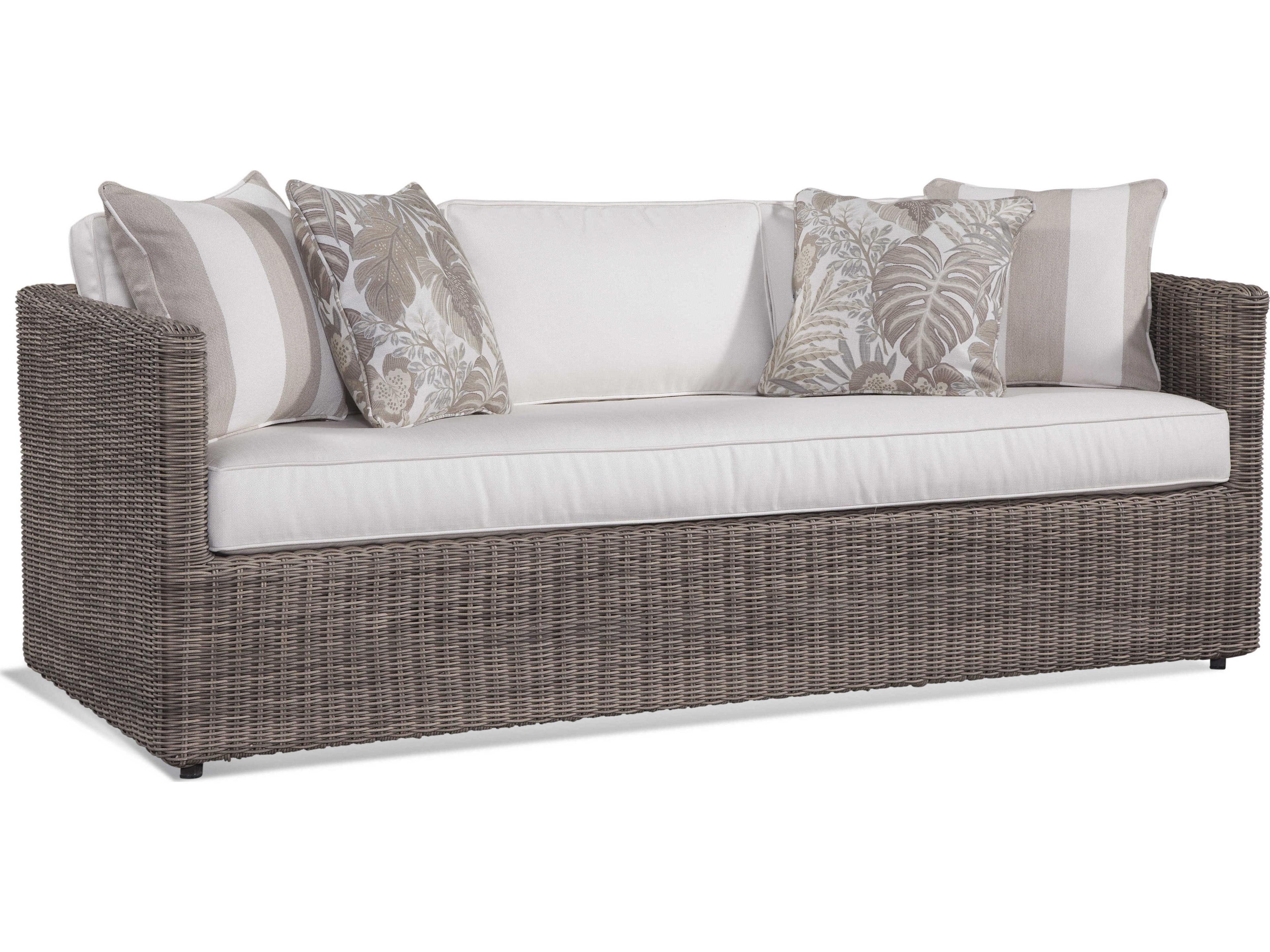 Braxton Culler Outdoor Paradise Bay Driftwood Sofa with Cushion