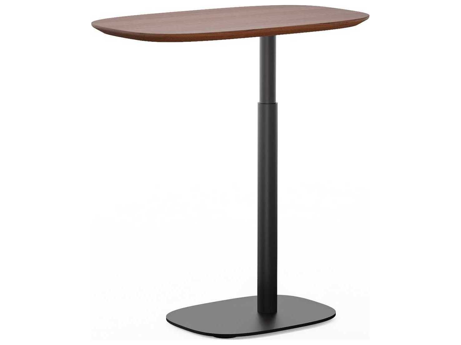 BDI Serif Chocolate Stained Walnut Brown Wood Laptop Stand Desk