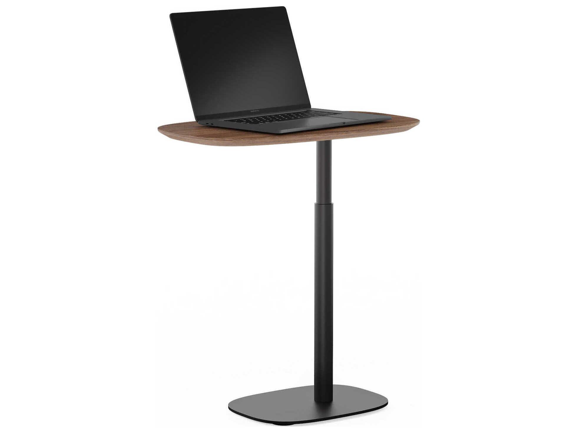 BDI Serif Natural Walnut Brown Hardwood Laptop Stand Desk