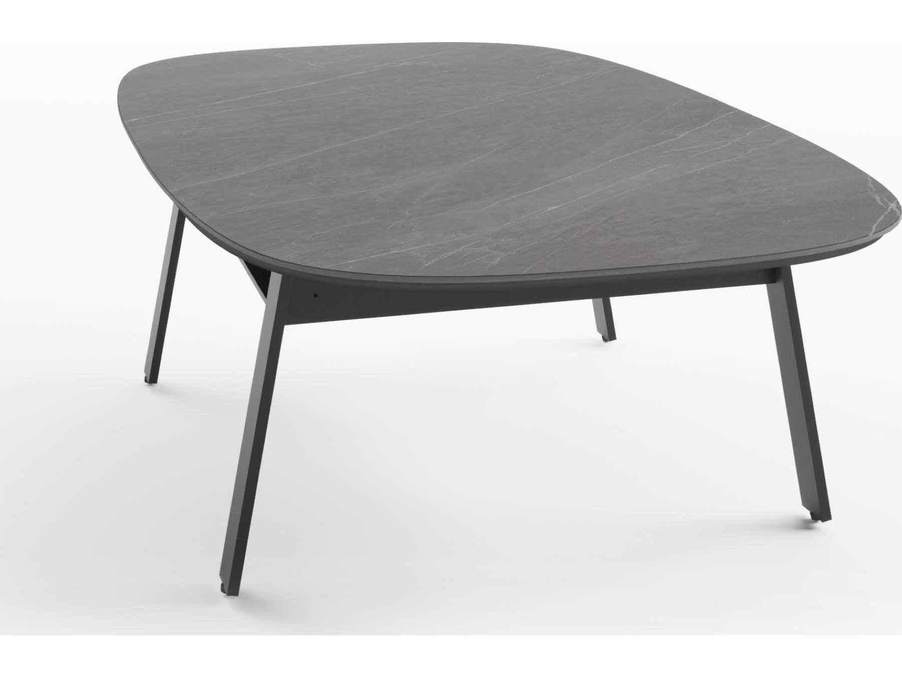 BDI Cloud 9 Rectangular Porcelain Alto Grey Coffee Table