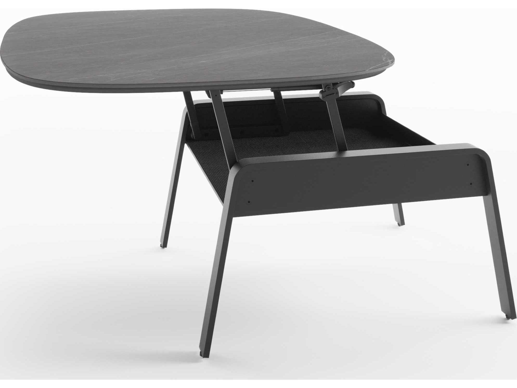 BDI Cloud 9 Rectangular Porcelain Alto Grey Coffee Table