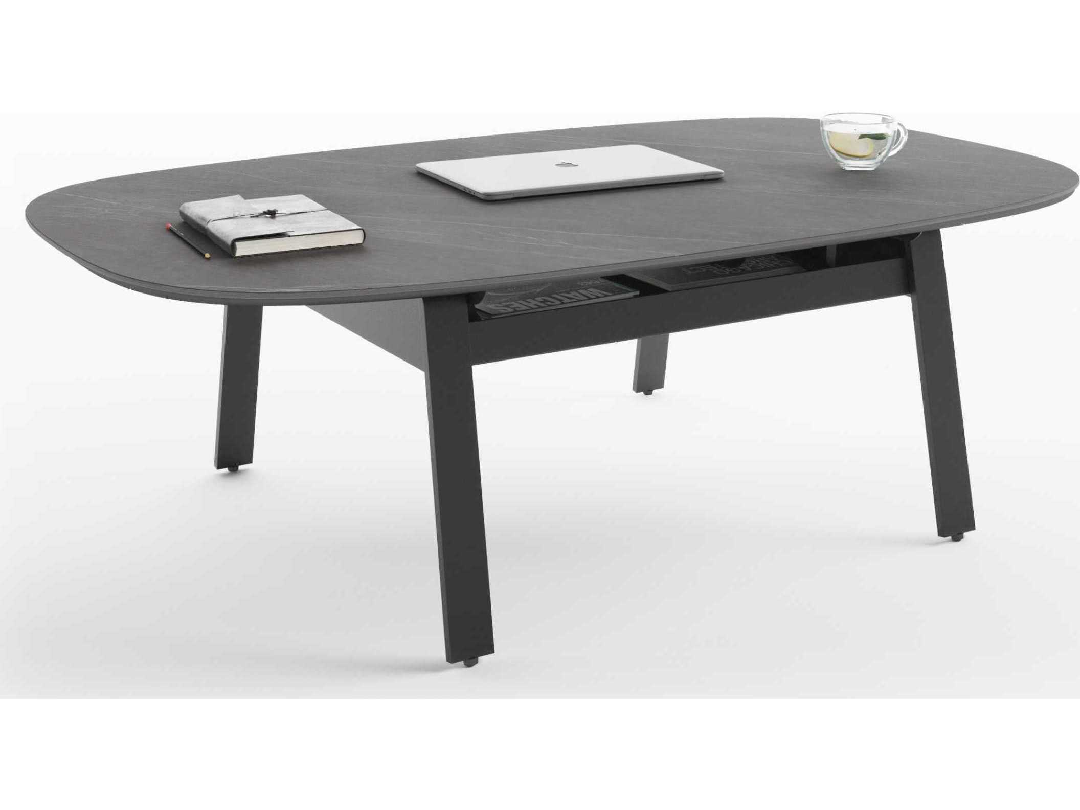 BDI Cloud 9 Rectangular Porcelain Alto Grey Coffee Table