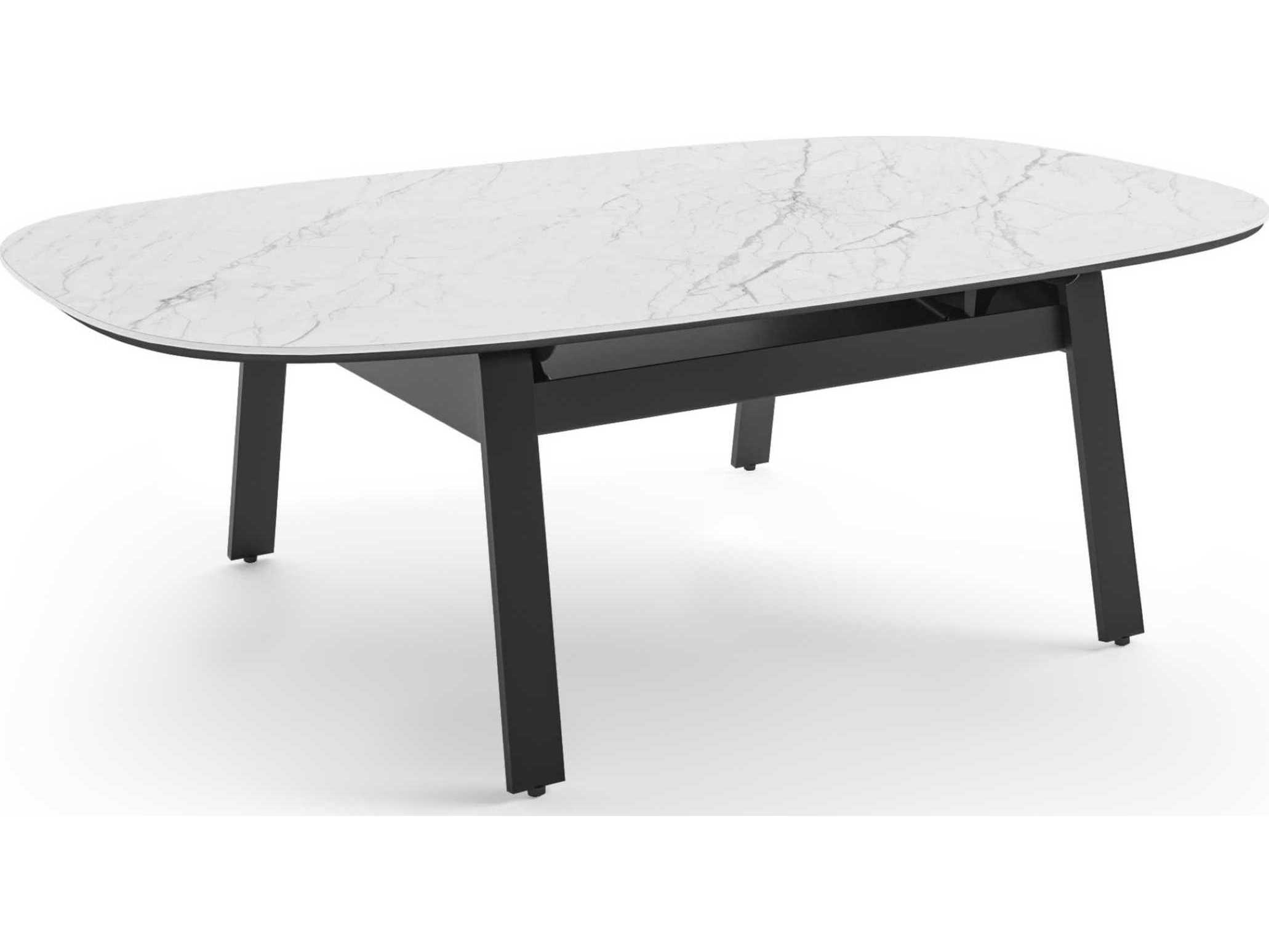 BDI Cloud 9 Rectangular Porcelain Cirrus White Coffee Table