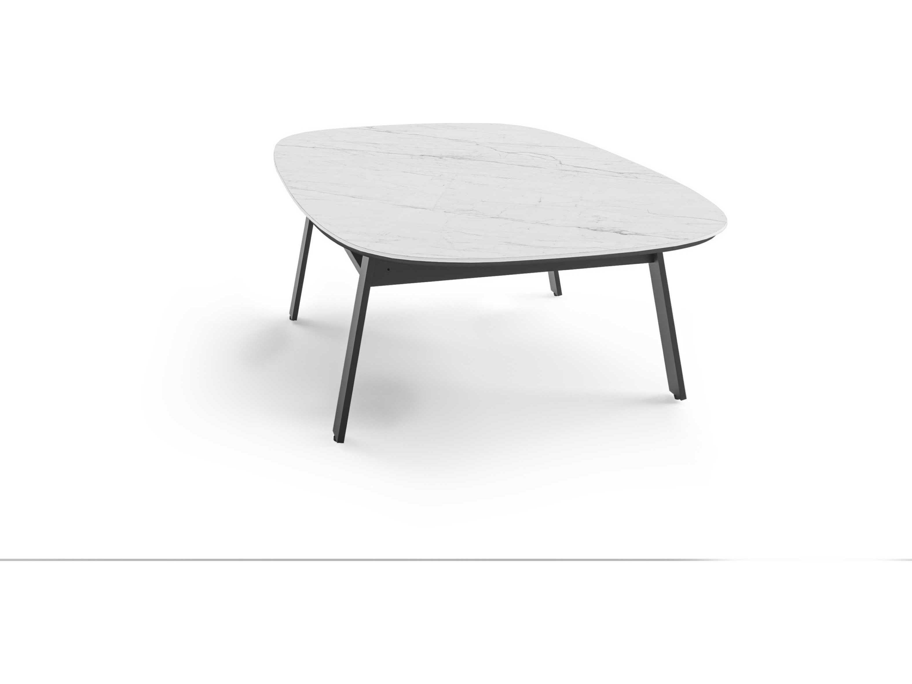 BDI Cloud 9 Rectangular Porcelain Cirrus White Coffee Table