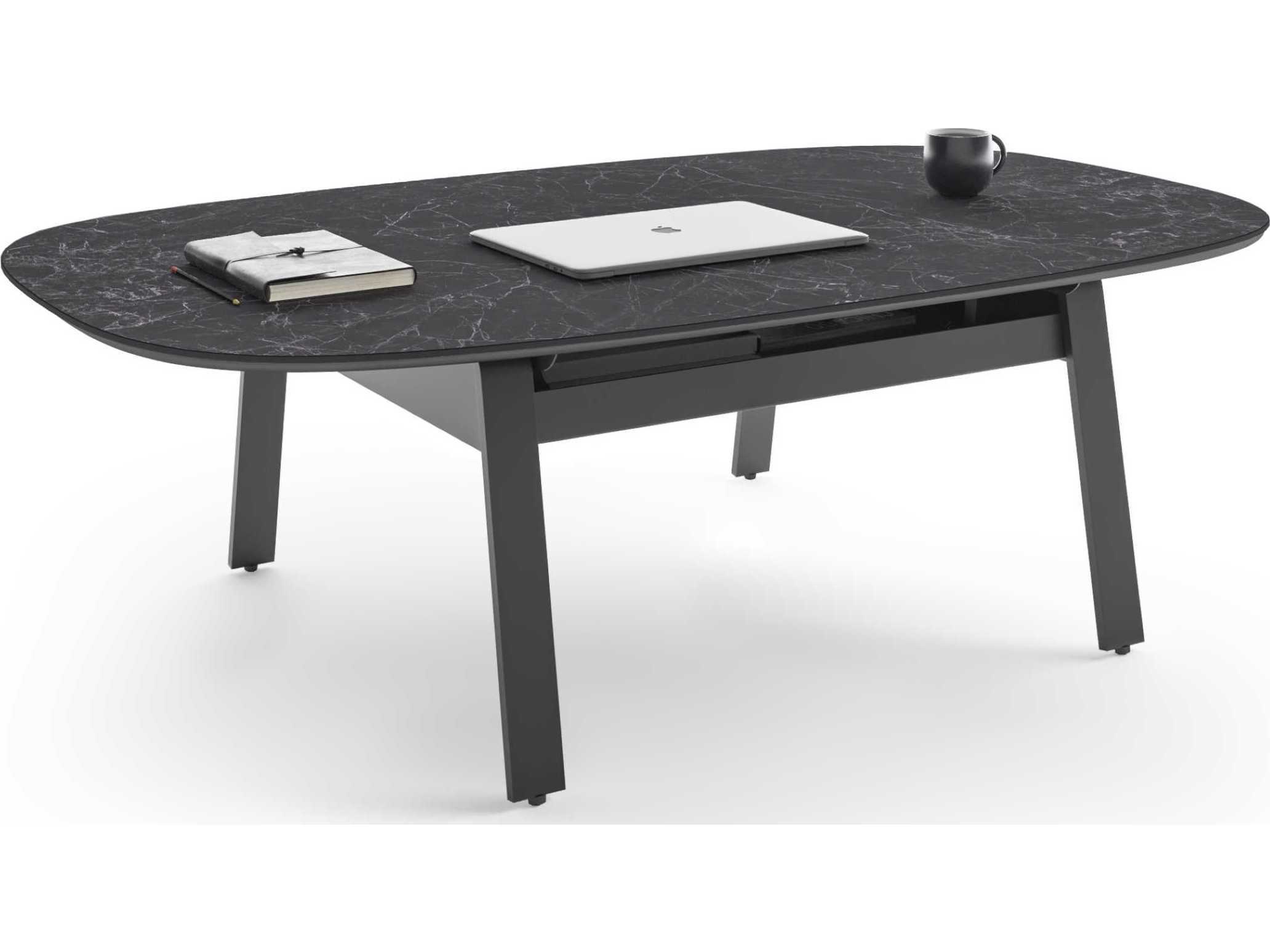BDI Cloud 9 Rectangular Porcelain Nimbus Black Coffee Table