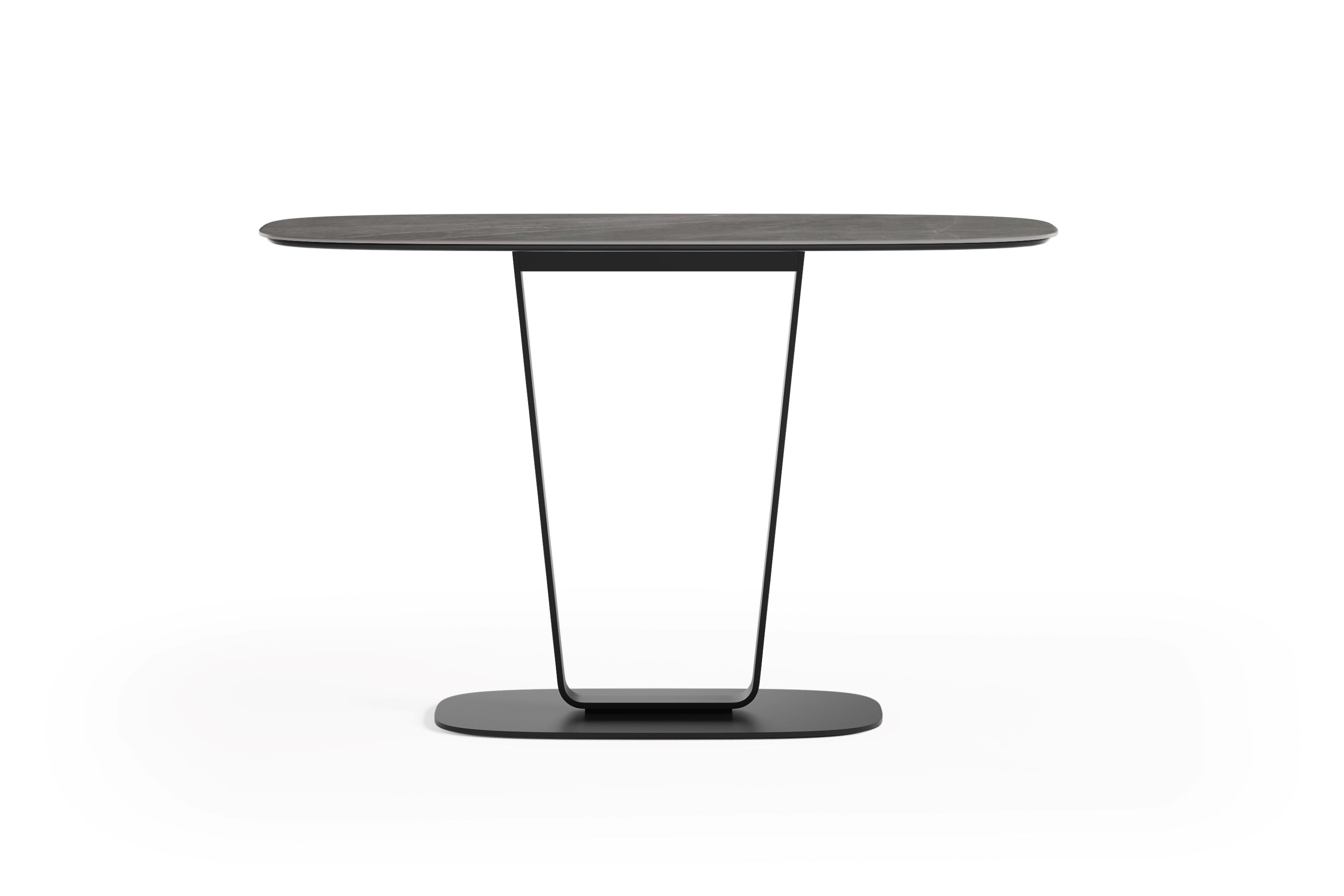 BDI Cloud 9 Rectangular Porcelain Alto Grey Console Table