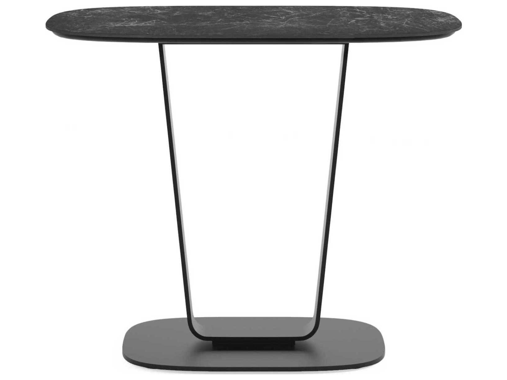 BDI Cloud 9 Rectangular Porcelain Nimbus Black End Table