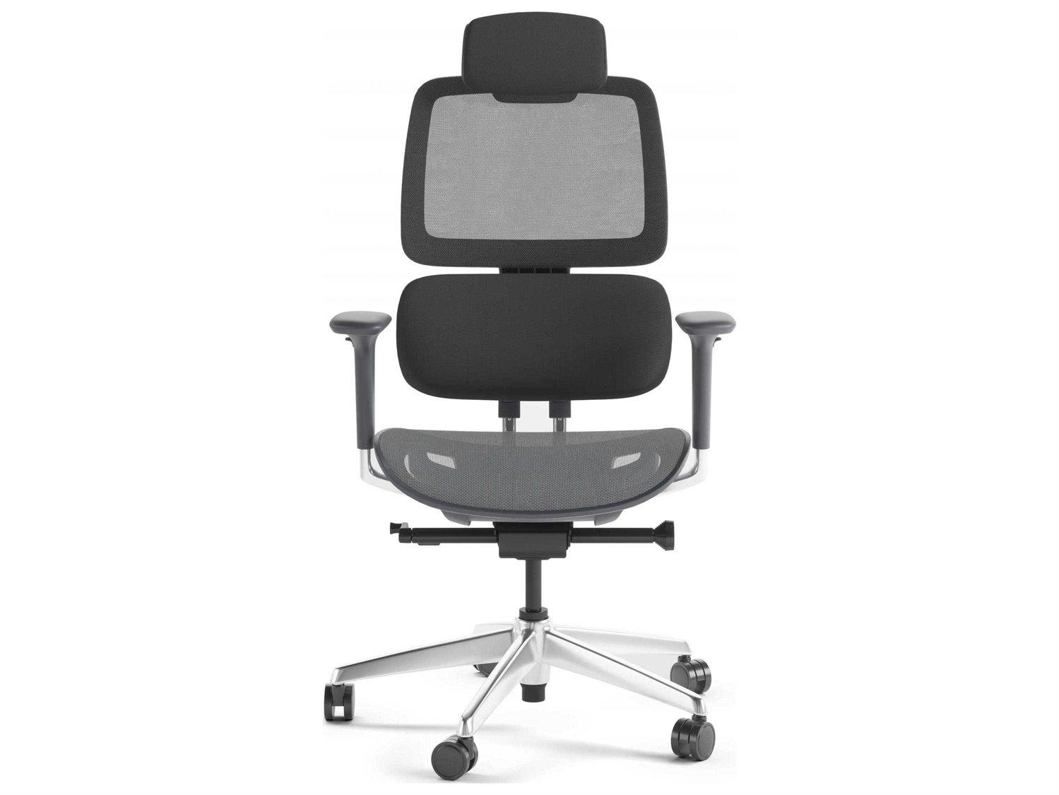 BDI Voca Black Mesh Adjustable Ergonomic Swivel Computer Office Chair