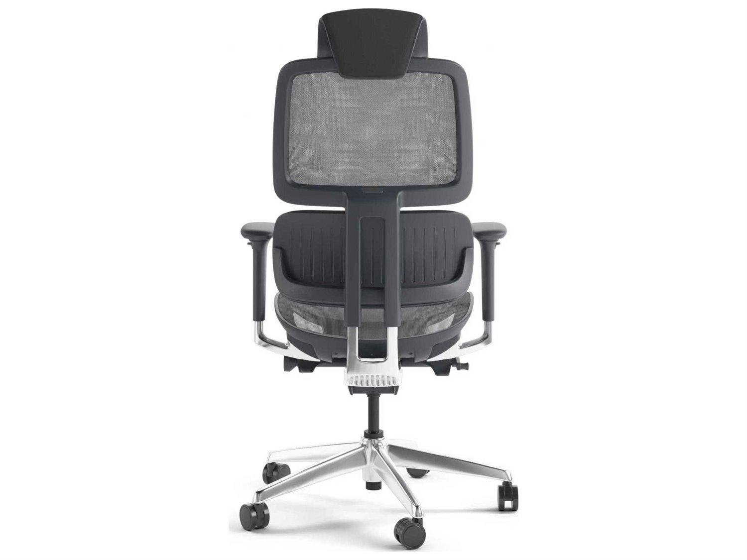 BDI Voca Black Mesh Adjustable Ergonomic Swivel Computer Office Chair