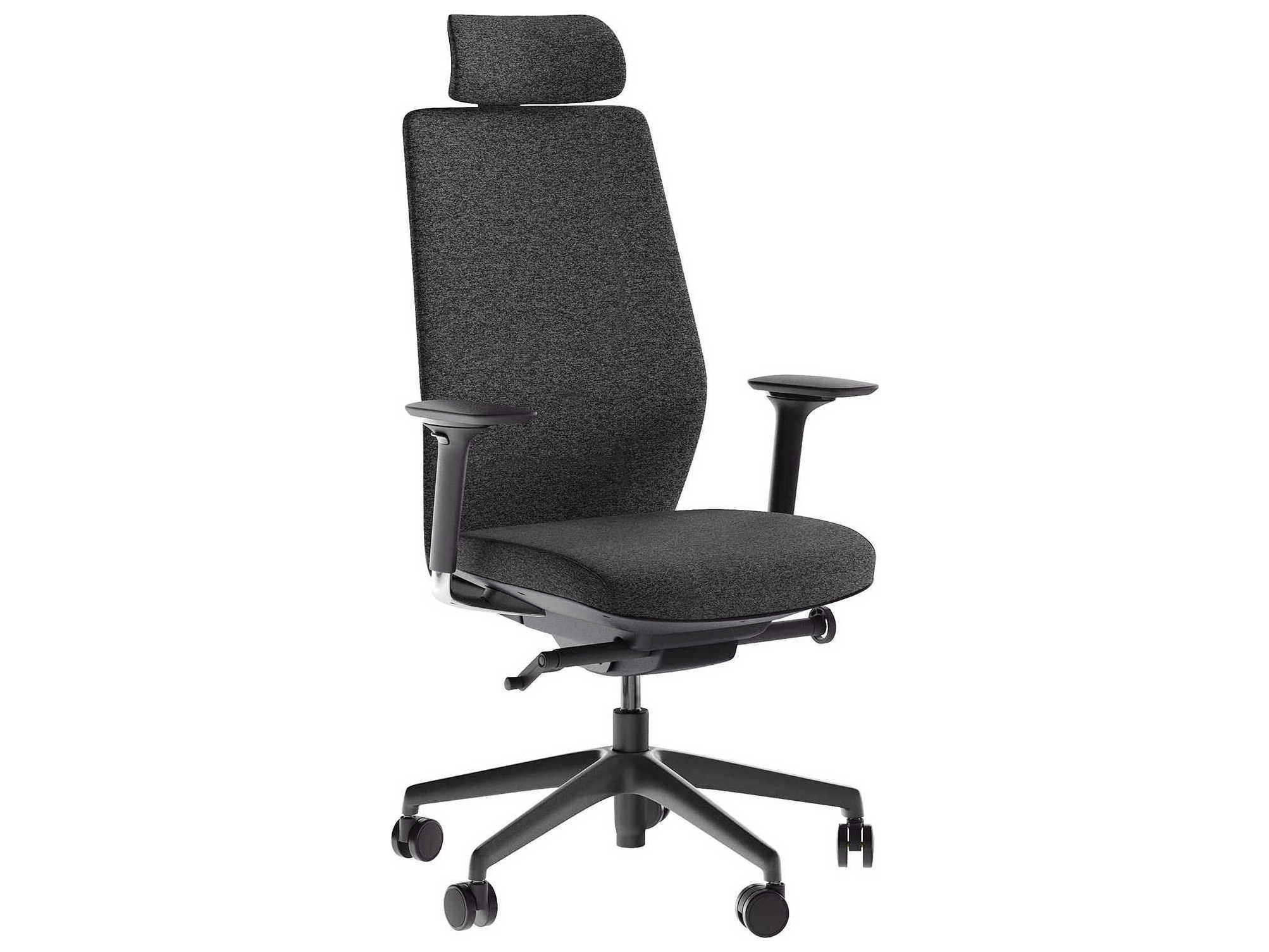 BDI Coda Gray Upholstered Adjustable Task Office Chair
