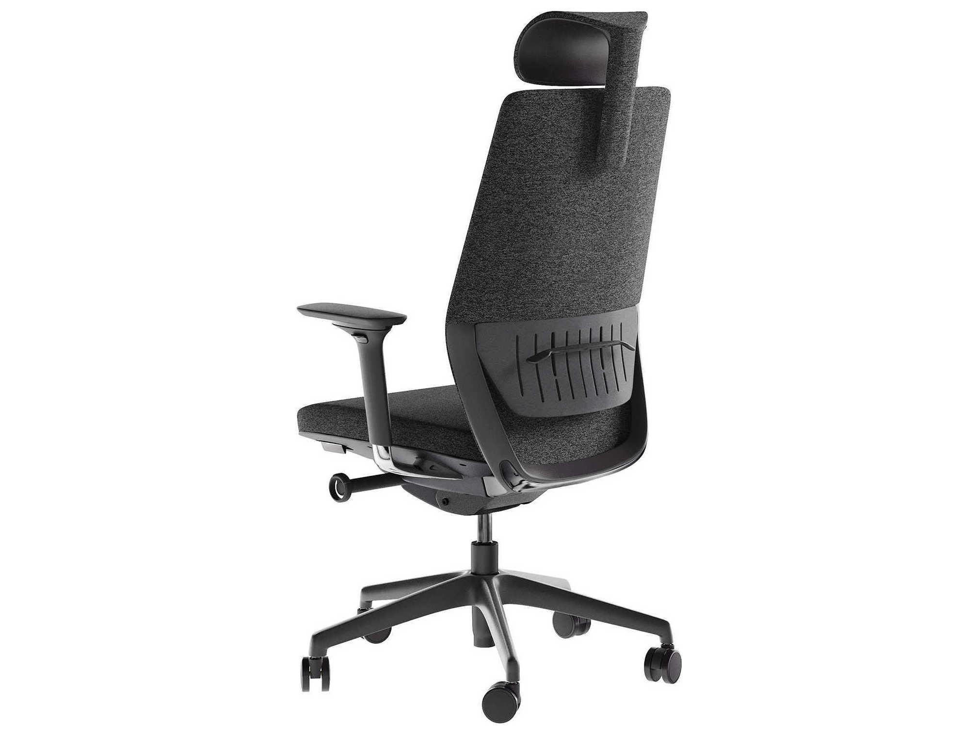 BDI Coda Gray Upholstered Adjustable Task Office Chair