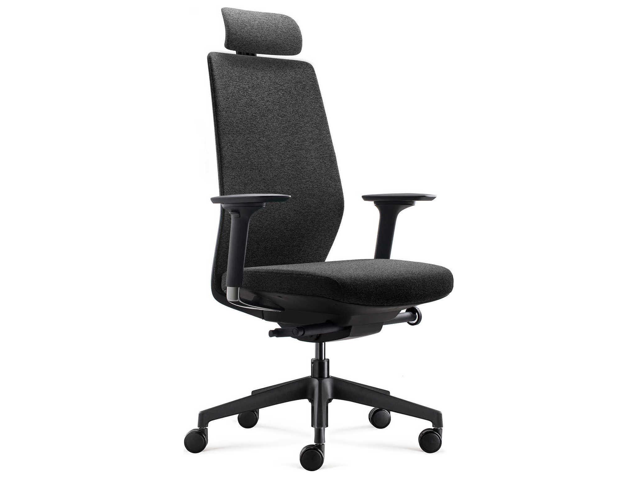 BDI Coda Gray Upholstered Adjustable Task Office Chair