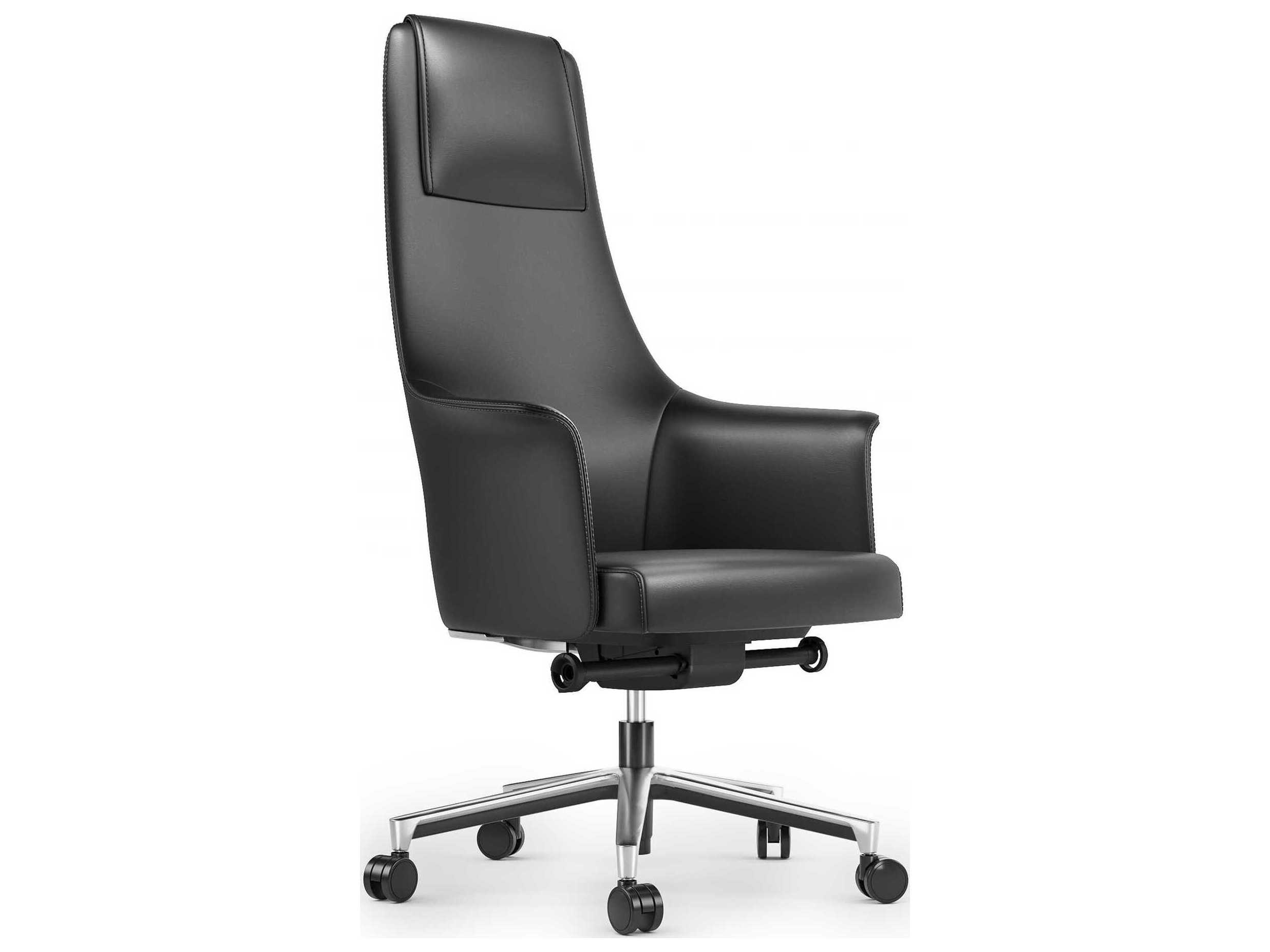 BDI Bolo Leather Adjustable Swivel Executive Desk Chair