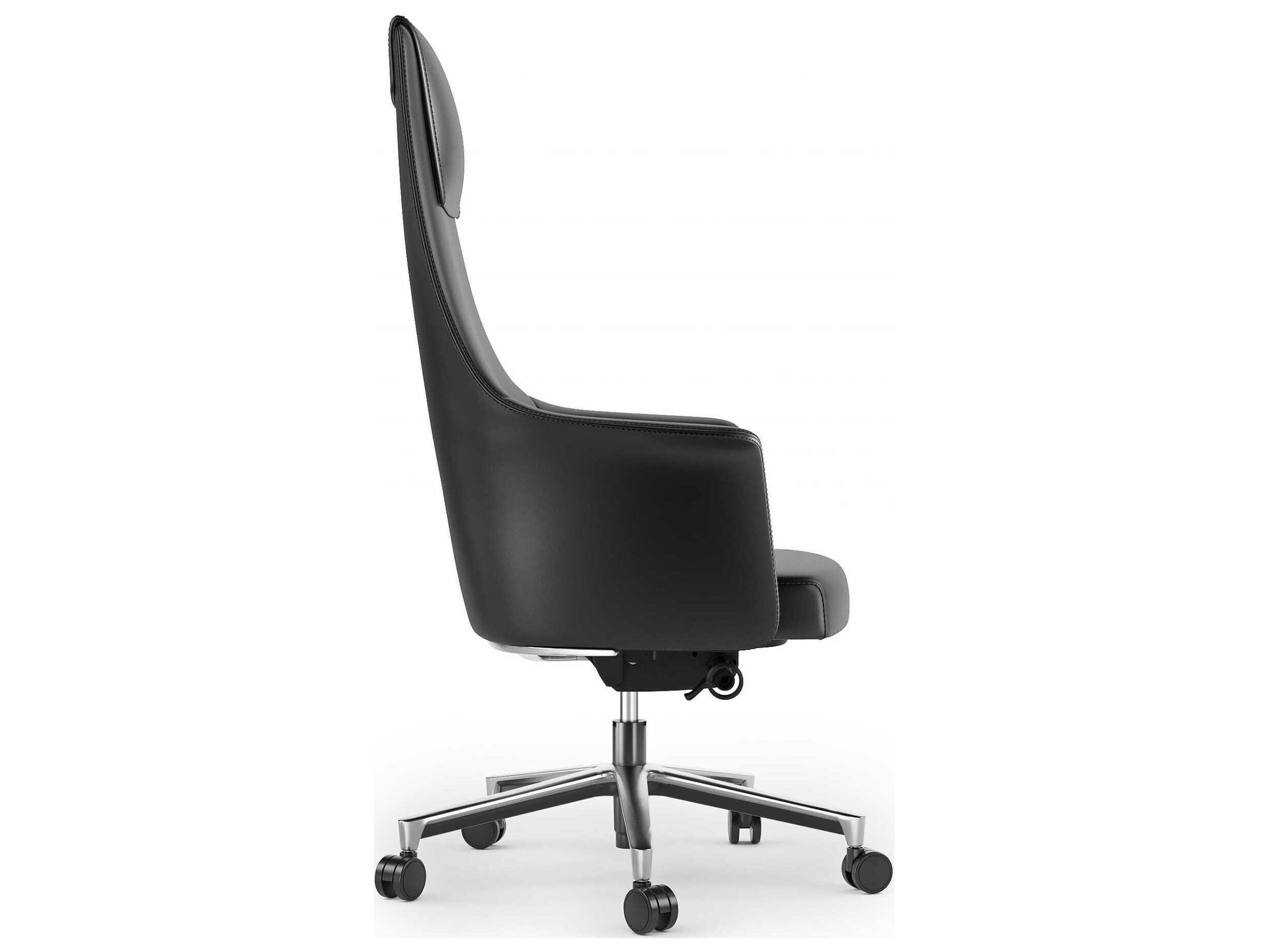 BDI Bolo Leather Adjustable Swivel Executive Desk Chair