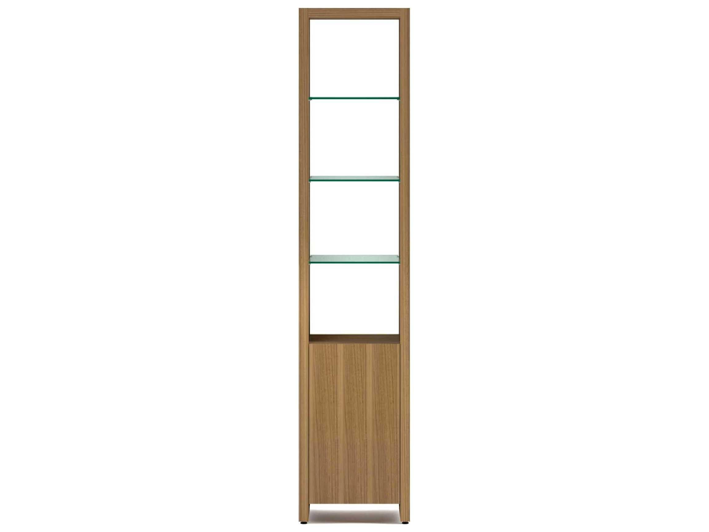 BDI Linea Shelf Natural Walnut Bookcase