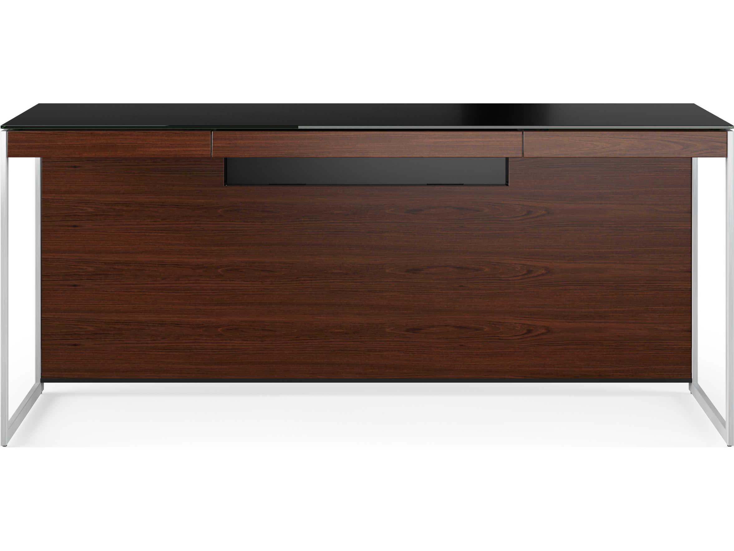 BDI Sequel Black Hardwood Secretary Desk
