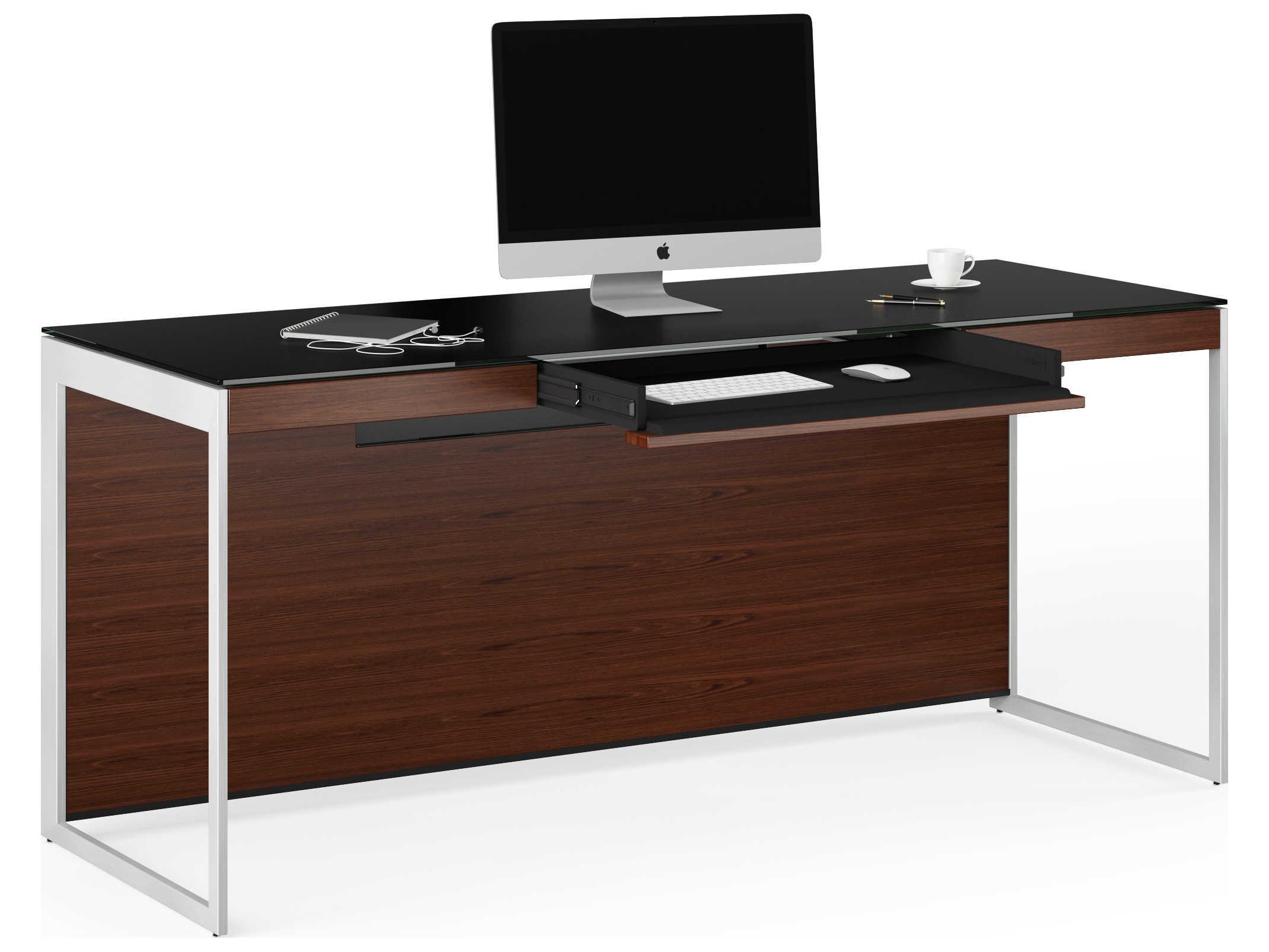 BDI Sequel Black Hardwood Secretary Desk
