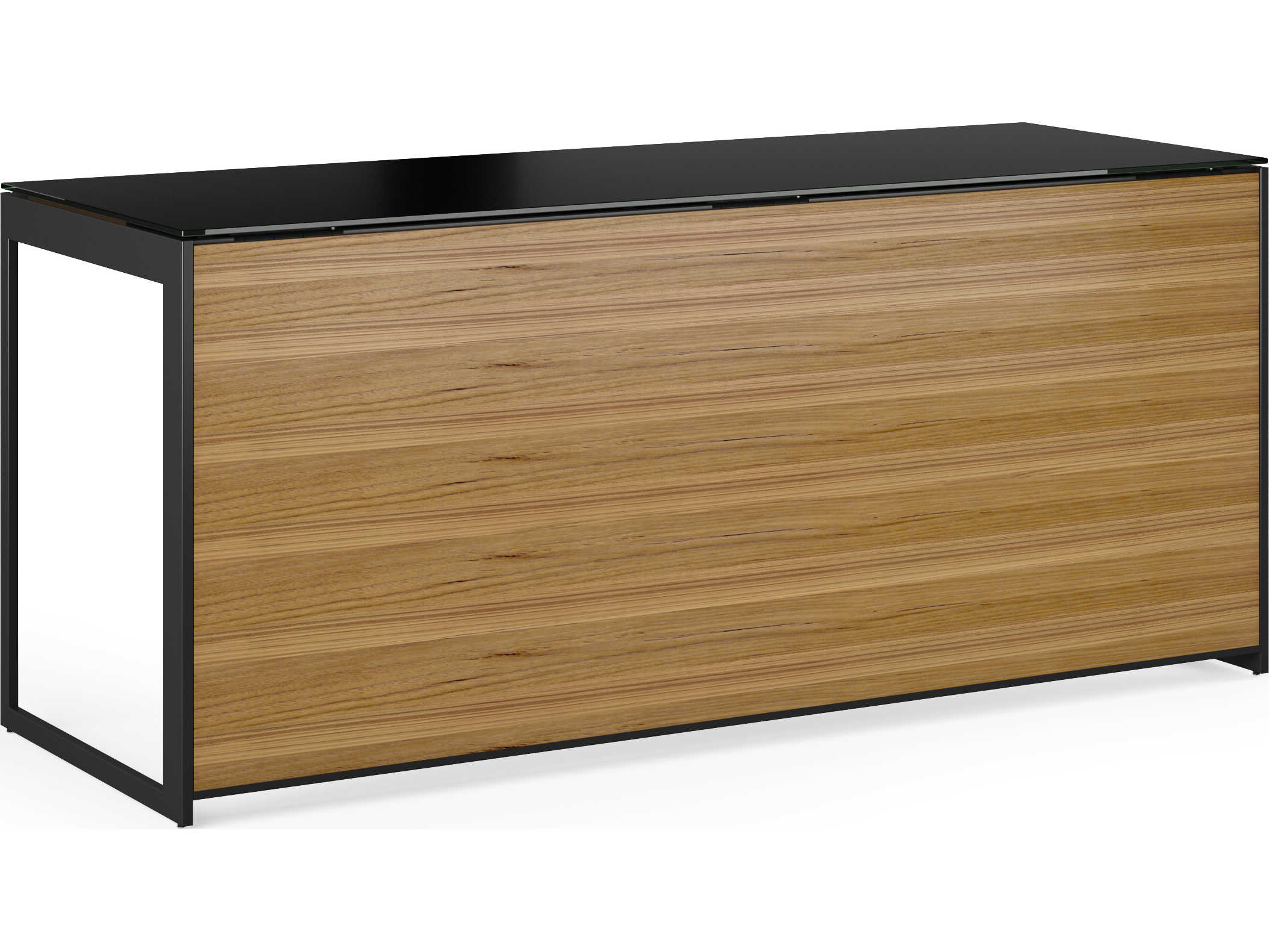 BDI Sequel Natural Walnut Black Brown Wood Secretary Desk