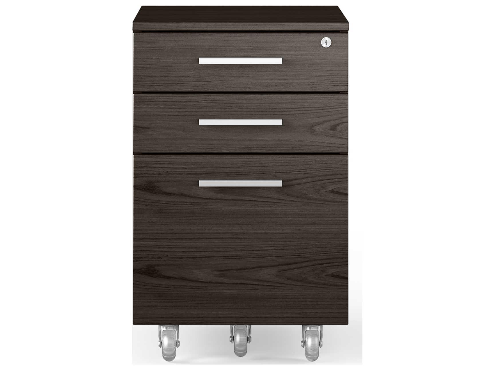 BDI Sequel Charcoal Stained Ash File Cabinet