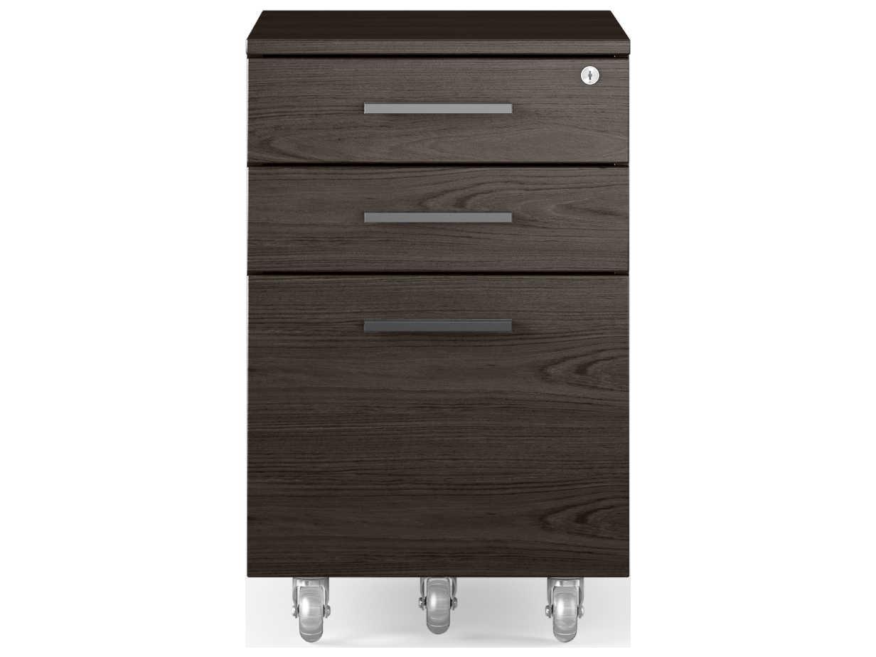 BDI Sequel Charcoal Stained Ash File Cabinet