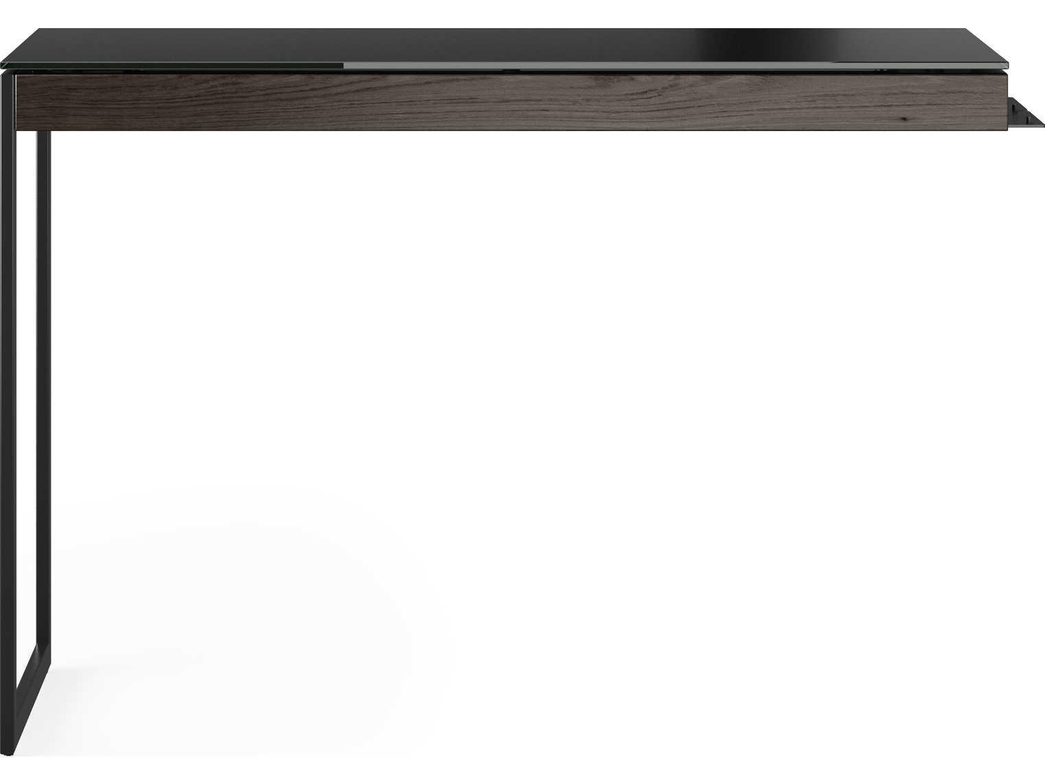 BDI Sequel-20 Charcoal Stained Ash / Black Return Desk