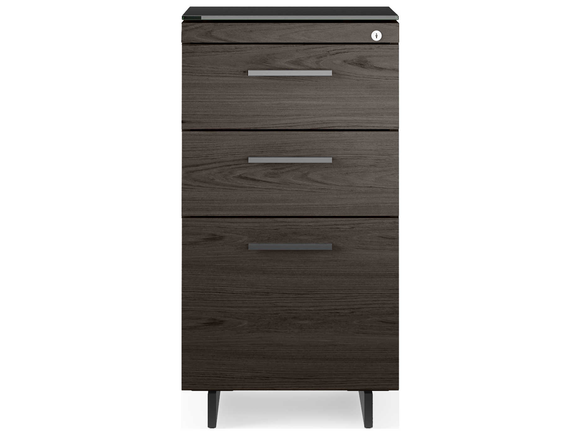 BDI Sequel Charcoal Stained Ash Black File Cabinet