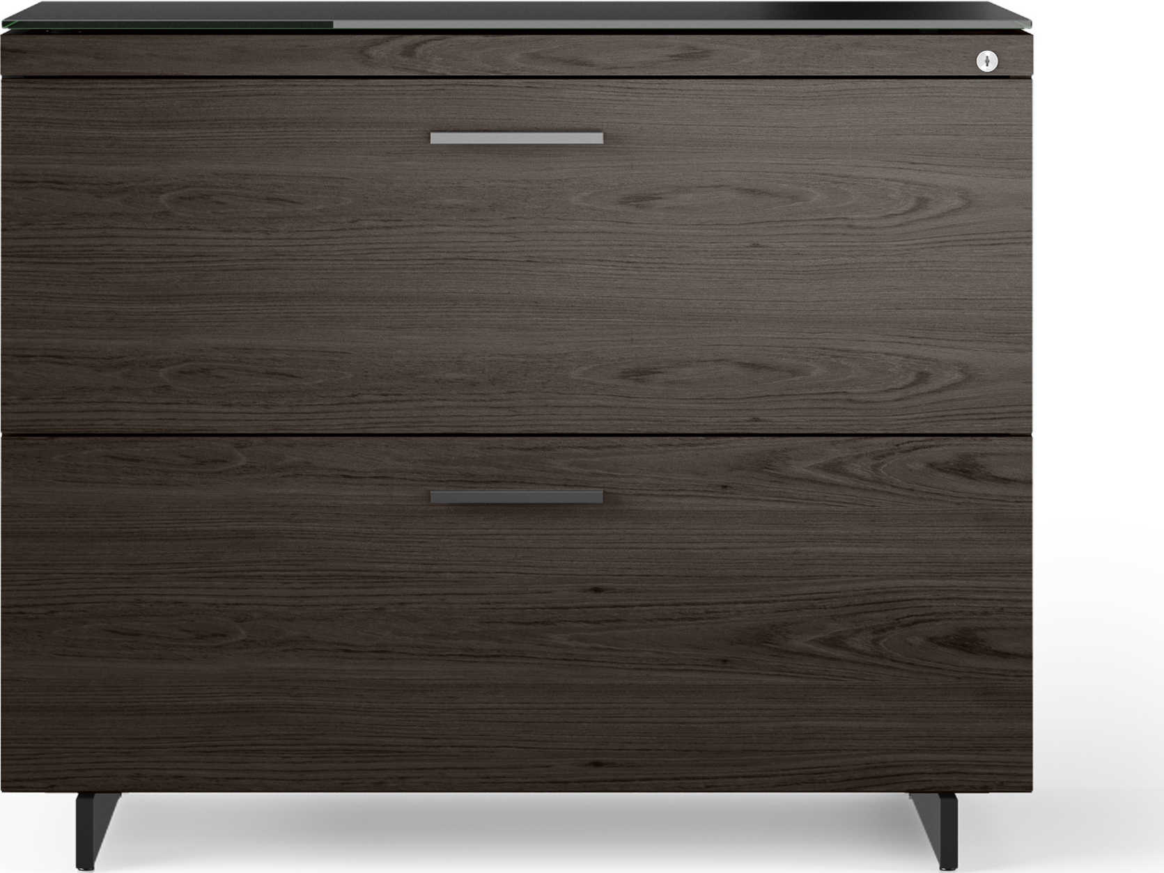 BDI Sequel Charcoal Stained Ash Black File Cabinet