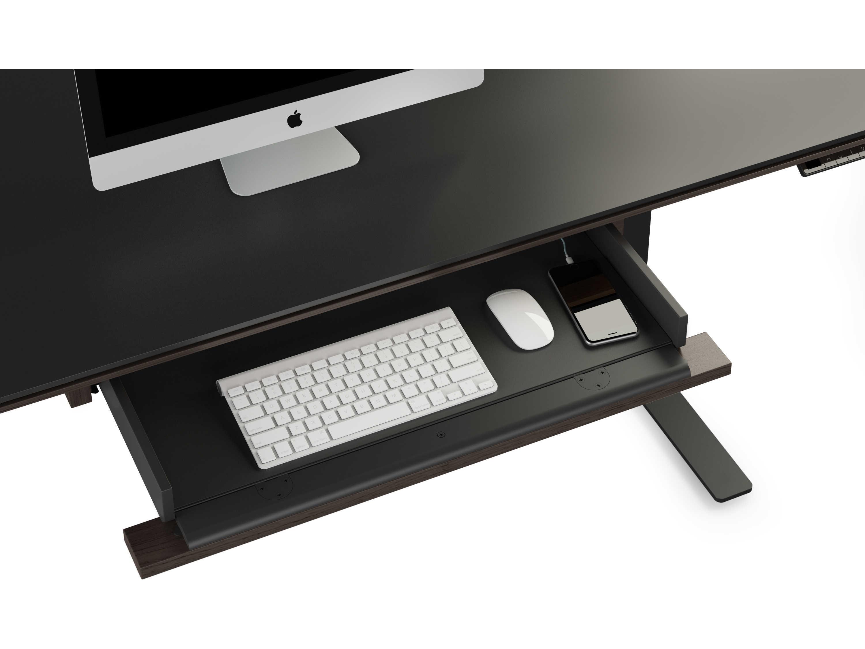 BDI Sequel-20 Charcoal Stained Ash Lift Desk Keyboard/Storage Drawer