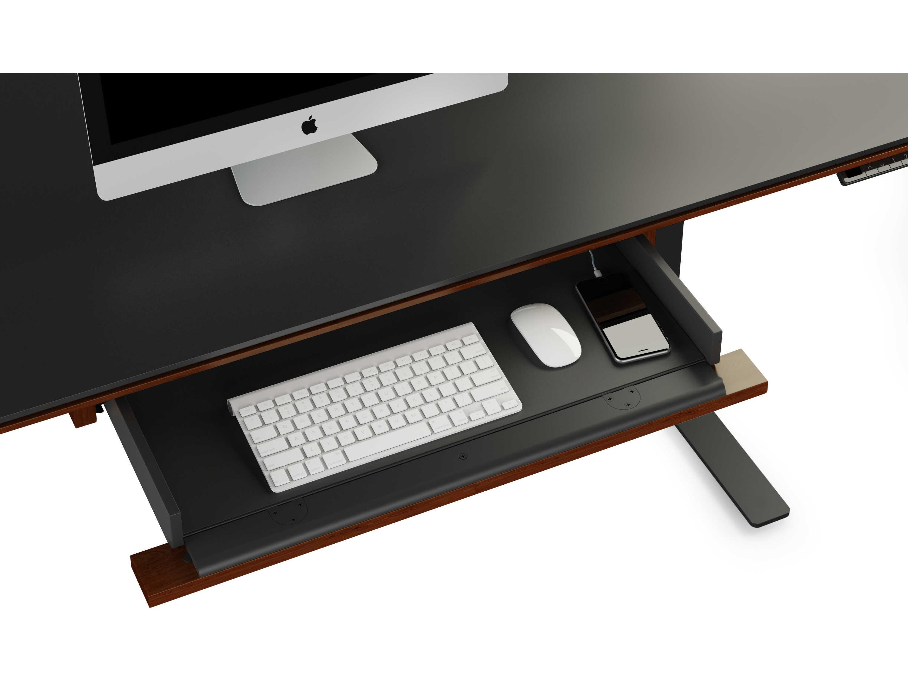 BDI Sequel-20 Chocolate Stained Walnut Lift Desk Keyboard/Storage Drawer