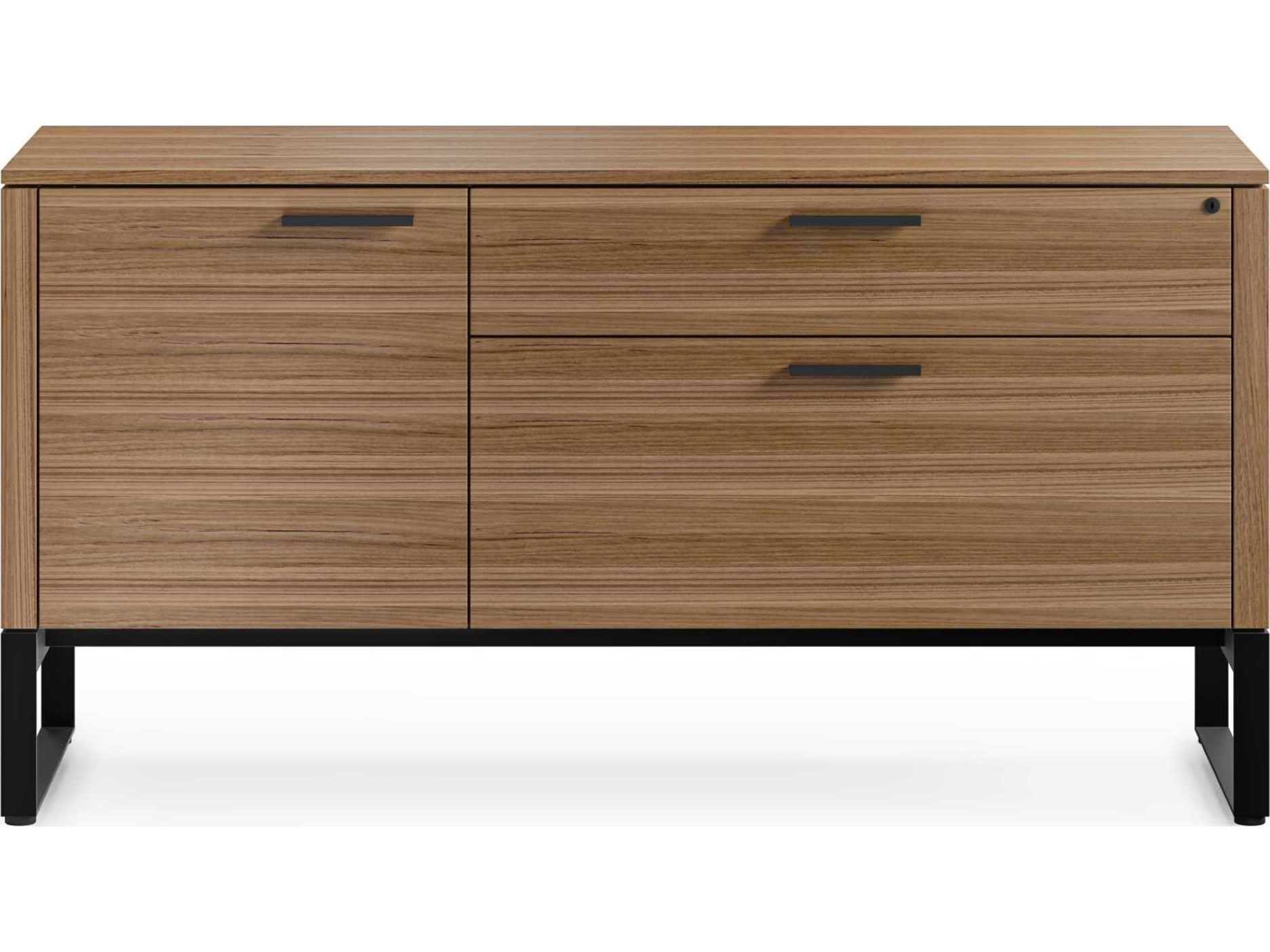 BDI Linea Office Natural Walnut File Cabinet