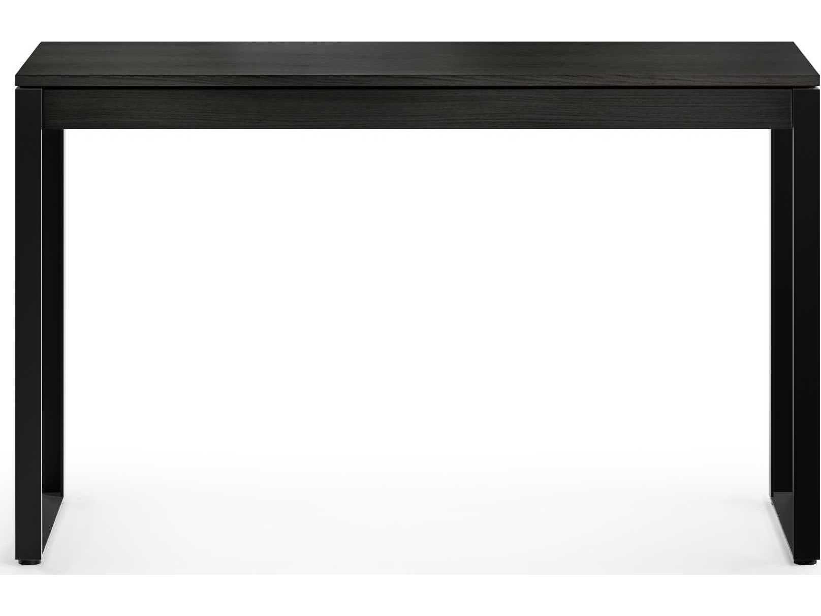 BDI Linea Office Charcoal Stained Ash Black Wood Computer Desk