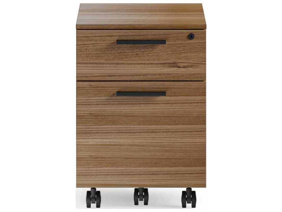 BDI Linea Office Natural Walnut File Cabinet