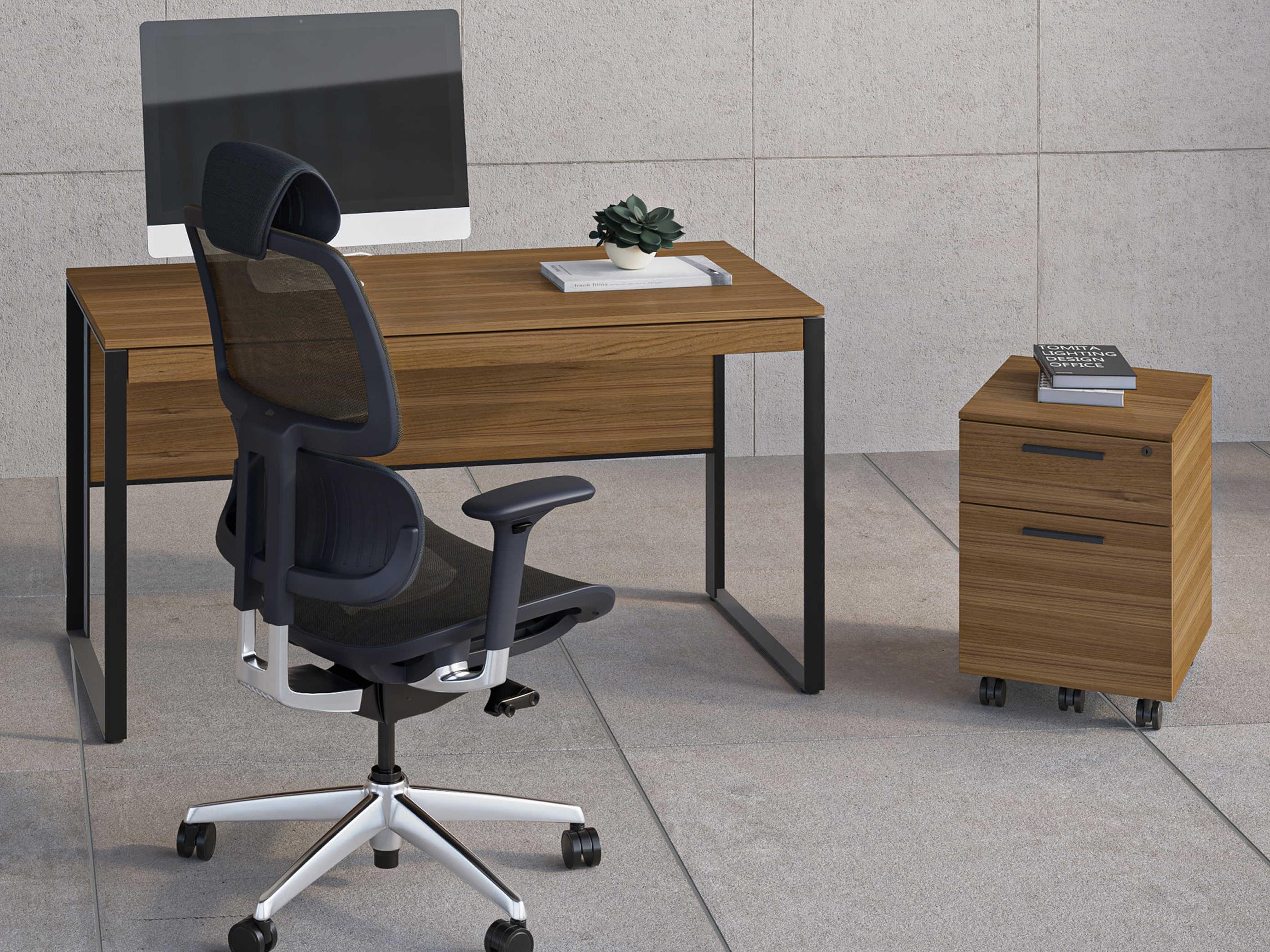 BDI Linea Office Natural Walnut File Cabinet