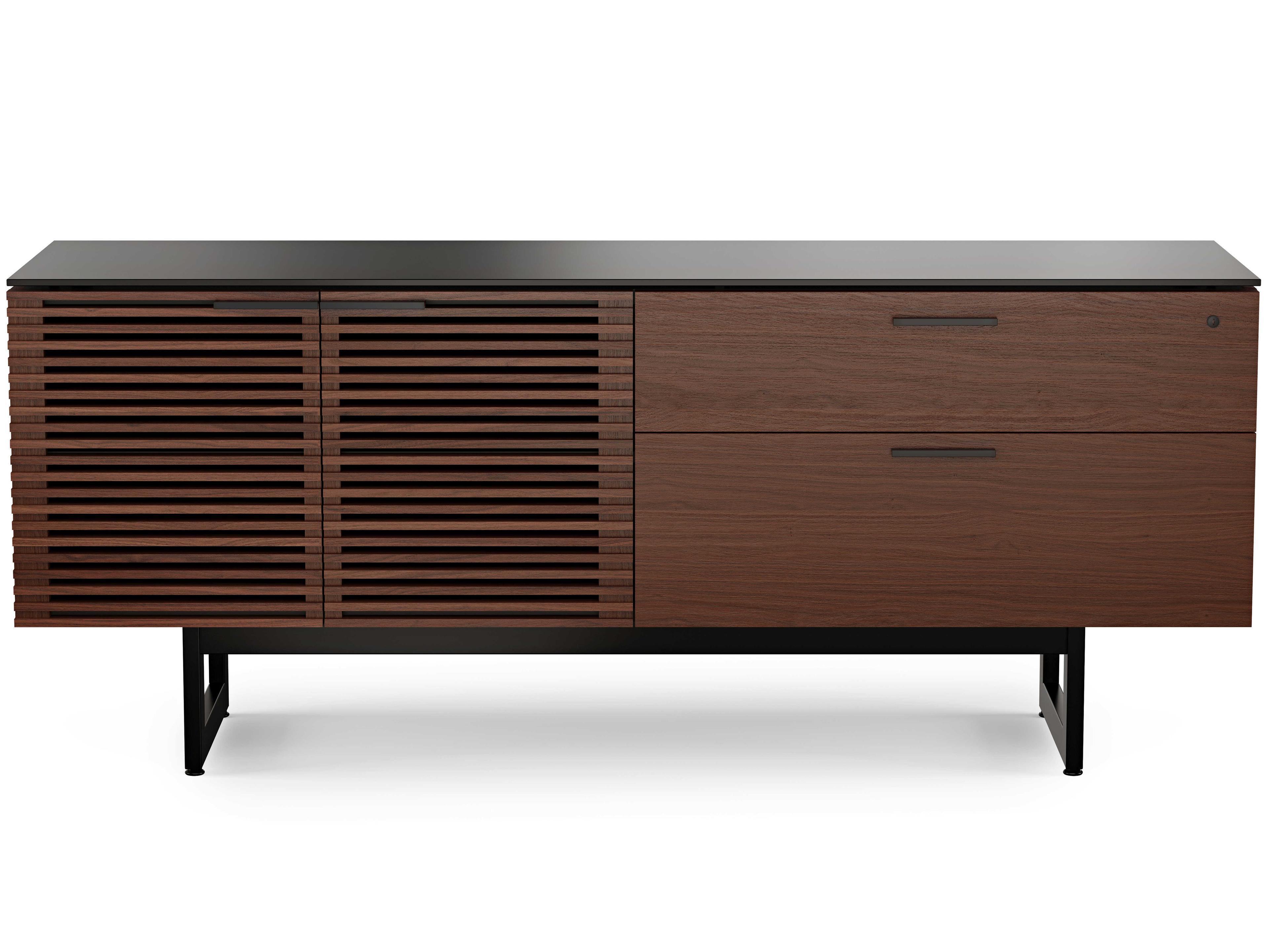 BDI Corridor Chocolate Stained Walnut Office Credenza