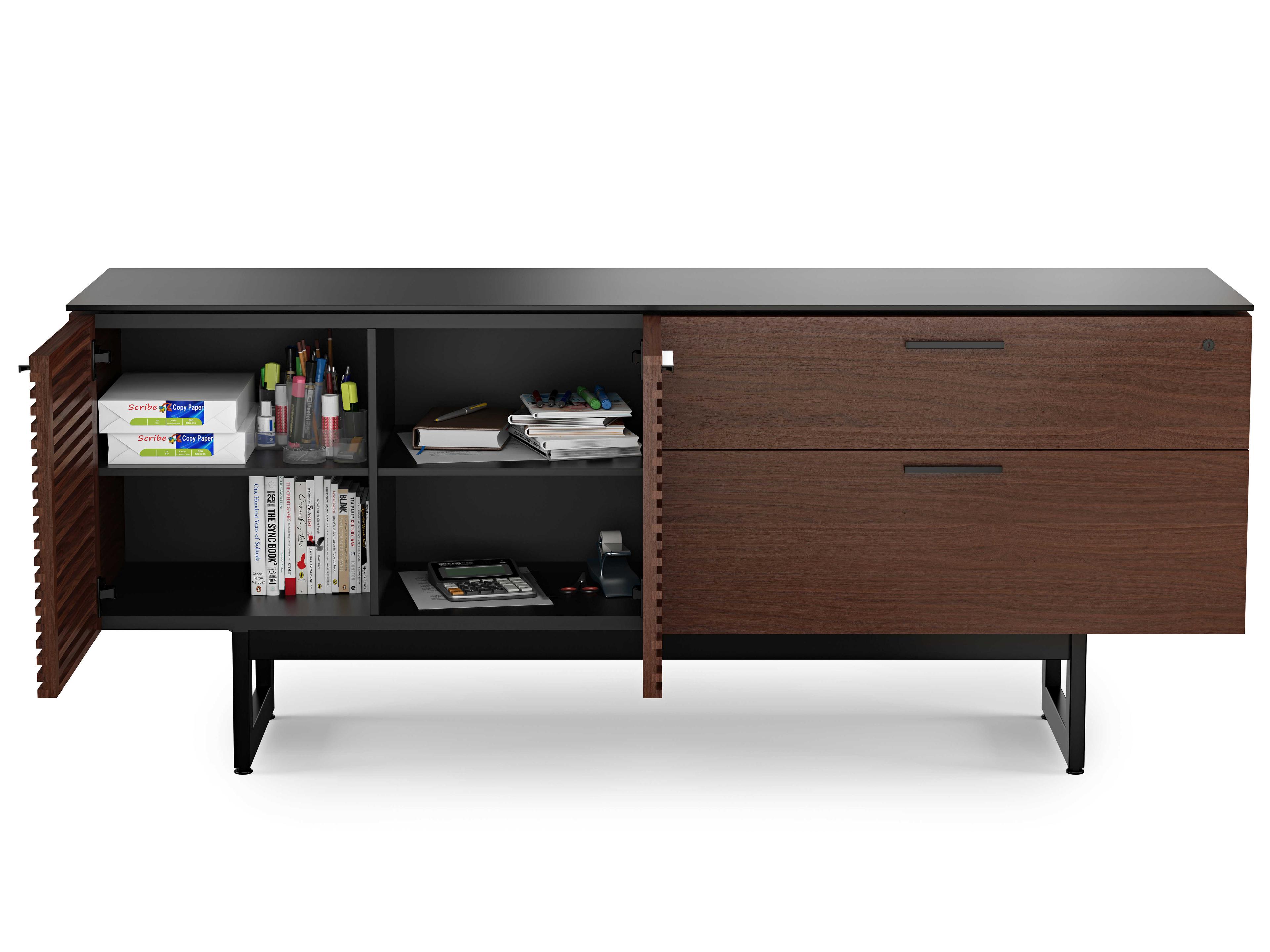 BDI Corridor Chocolate Stained Walnut Office Credenza
