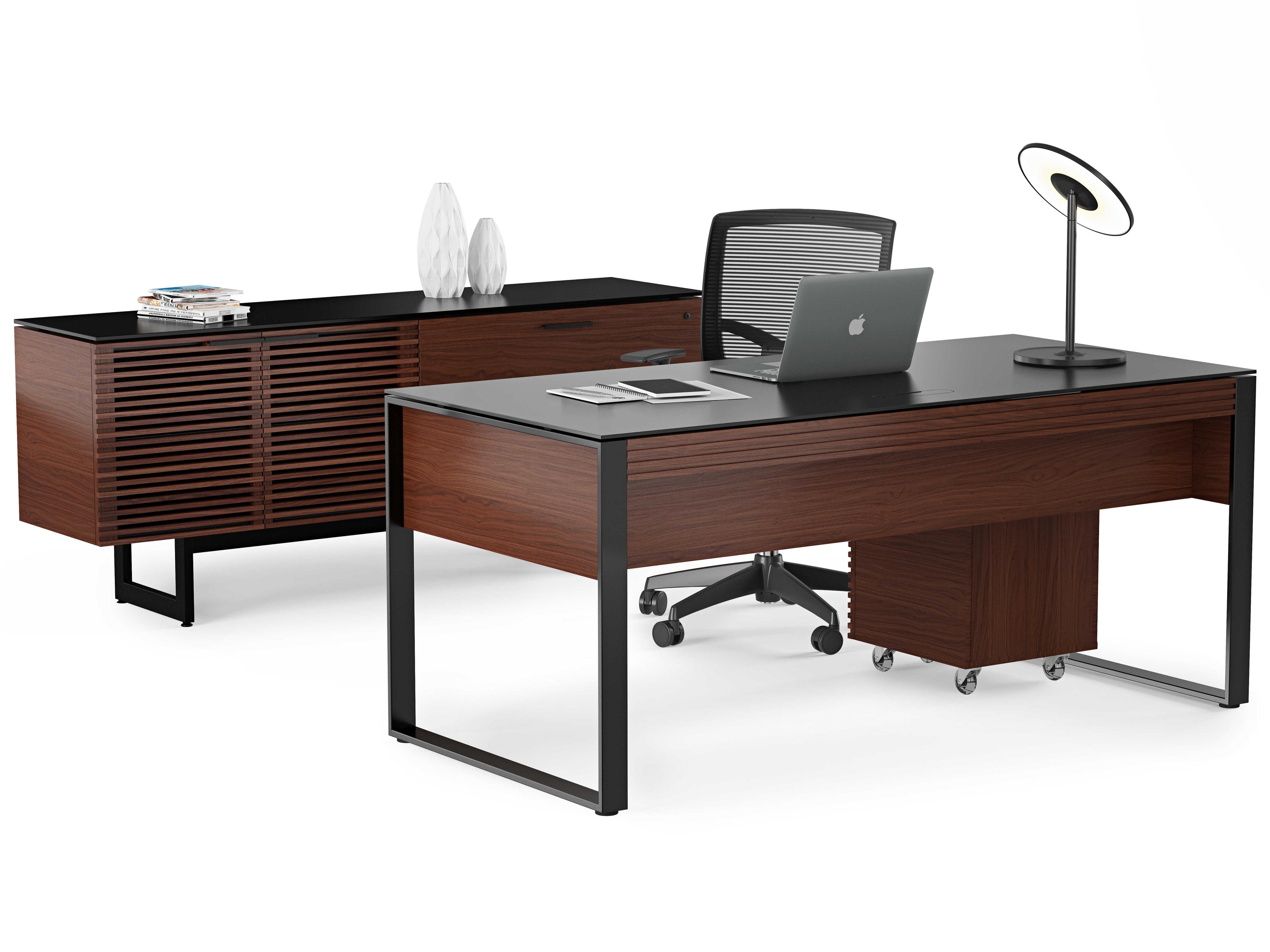 BDI Corridor Chocolate Stained Walnut Office Credenza