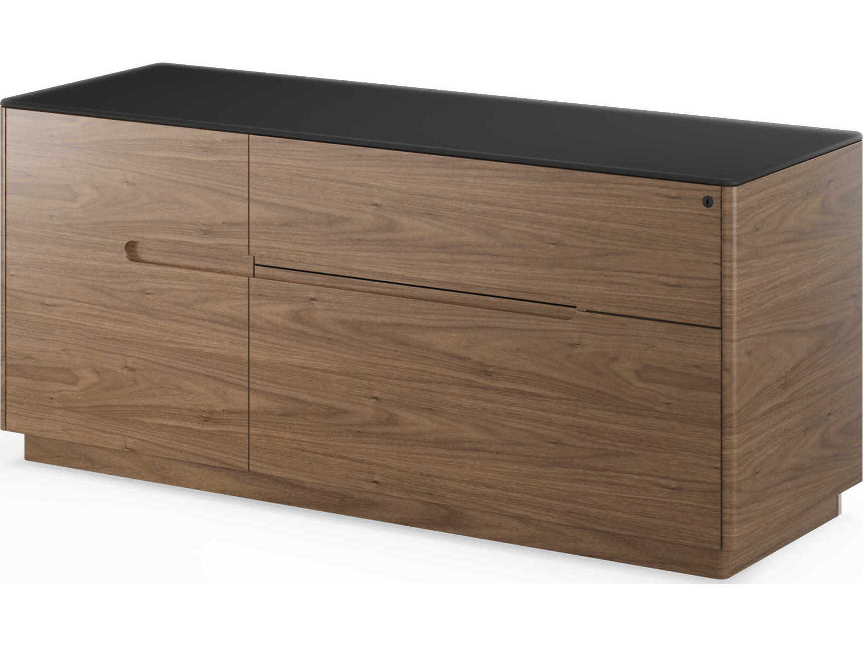 BDI Luma Natural Walnut Black File Cabinet