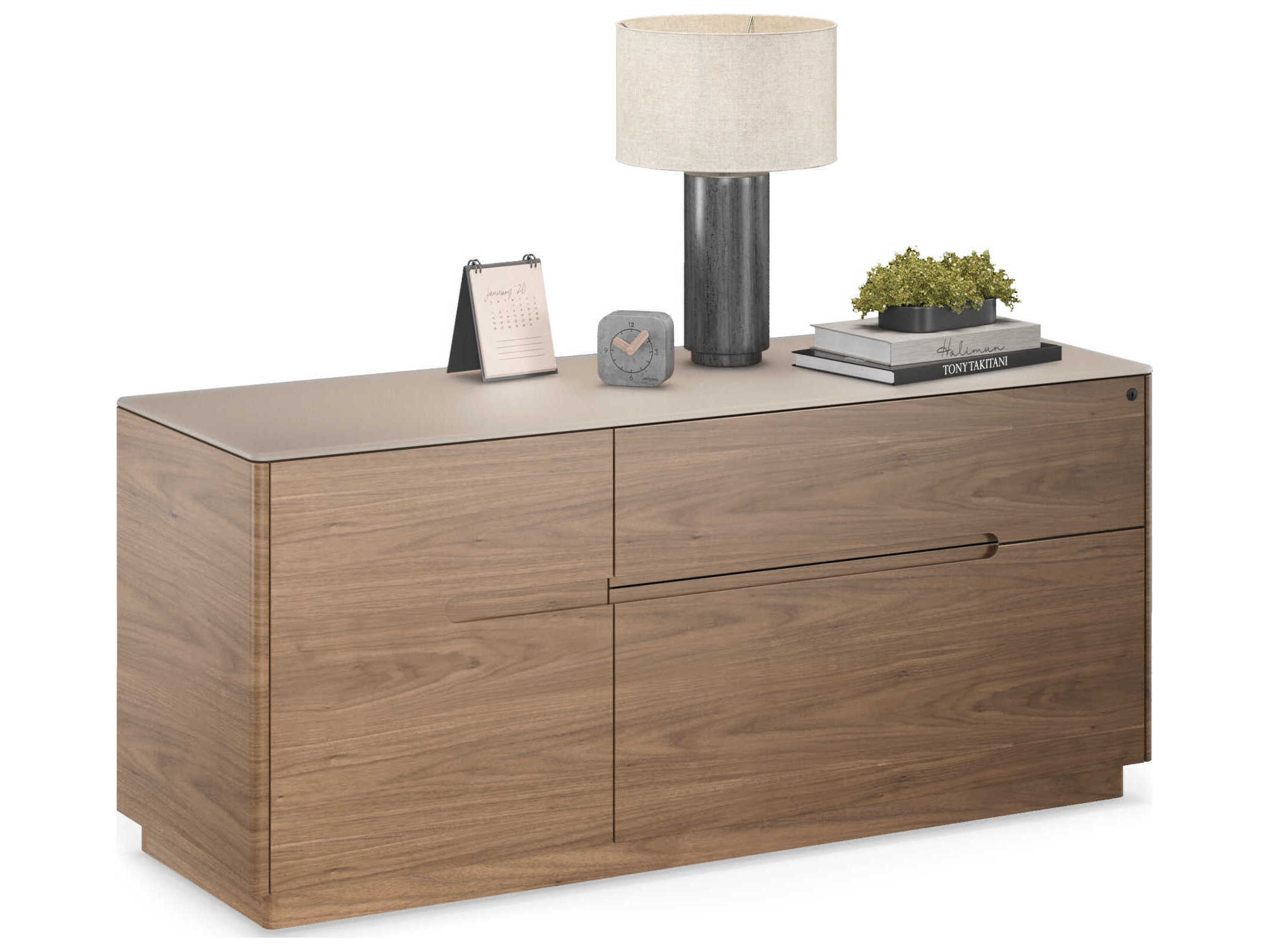 BDI Luma Natural Walnut Dune File Cabinet