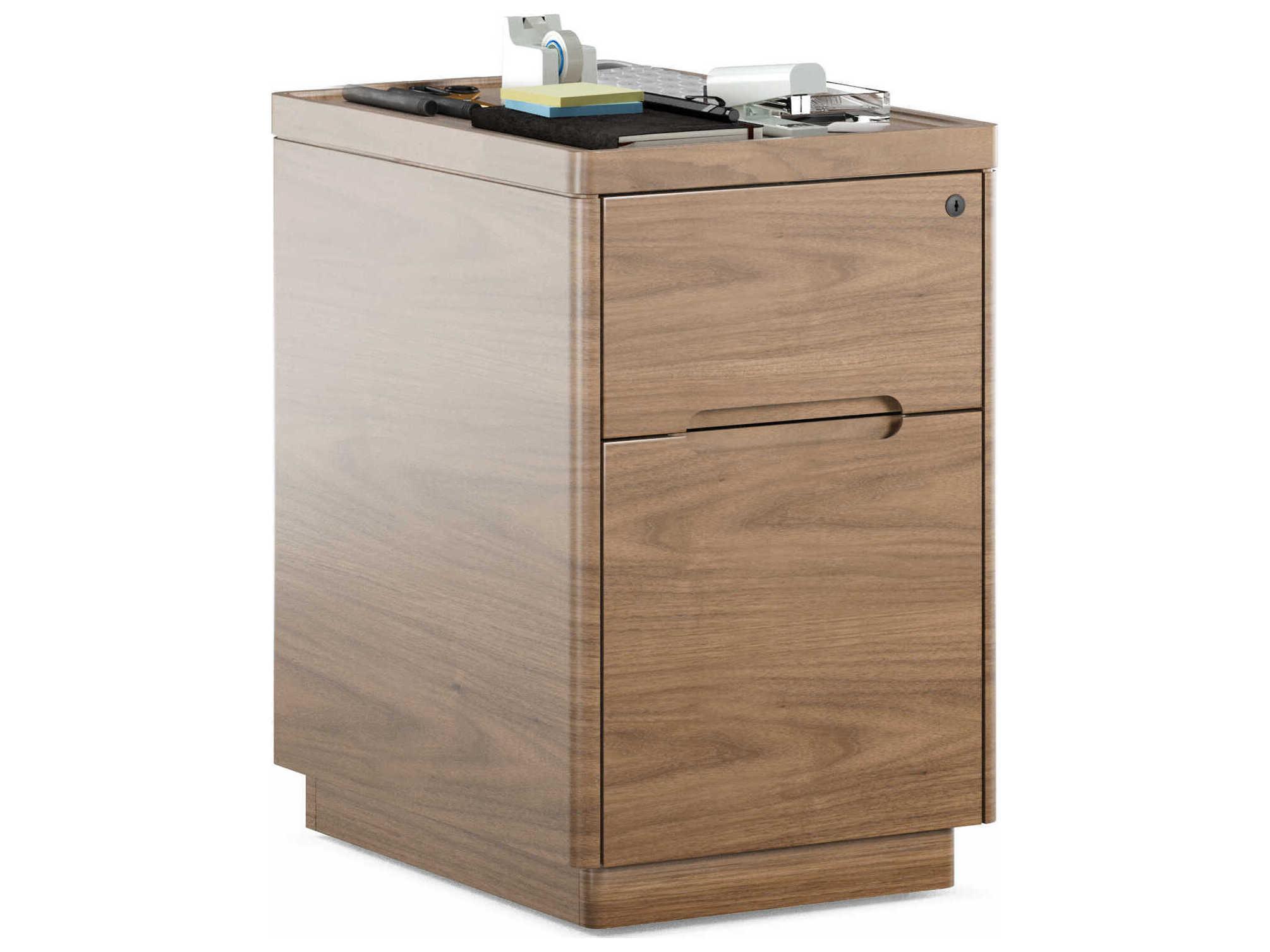 BDI Luma Natural Walnut File Cabinet