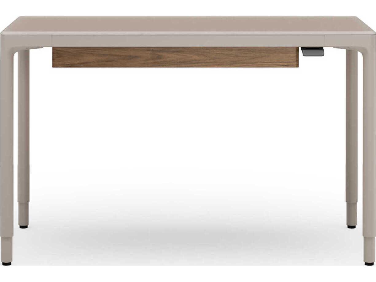 BDI Luma Dune White Height Adjustable & Standing Desks