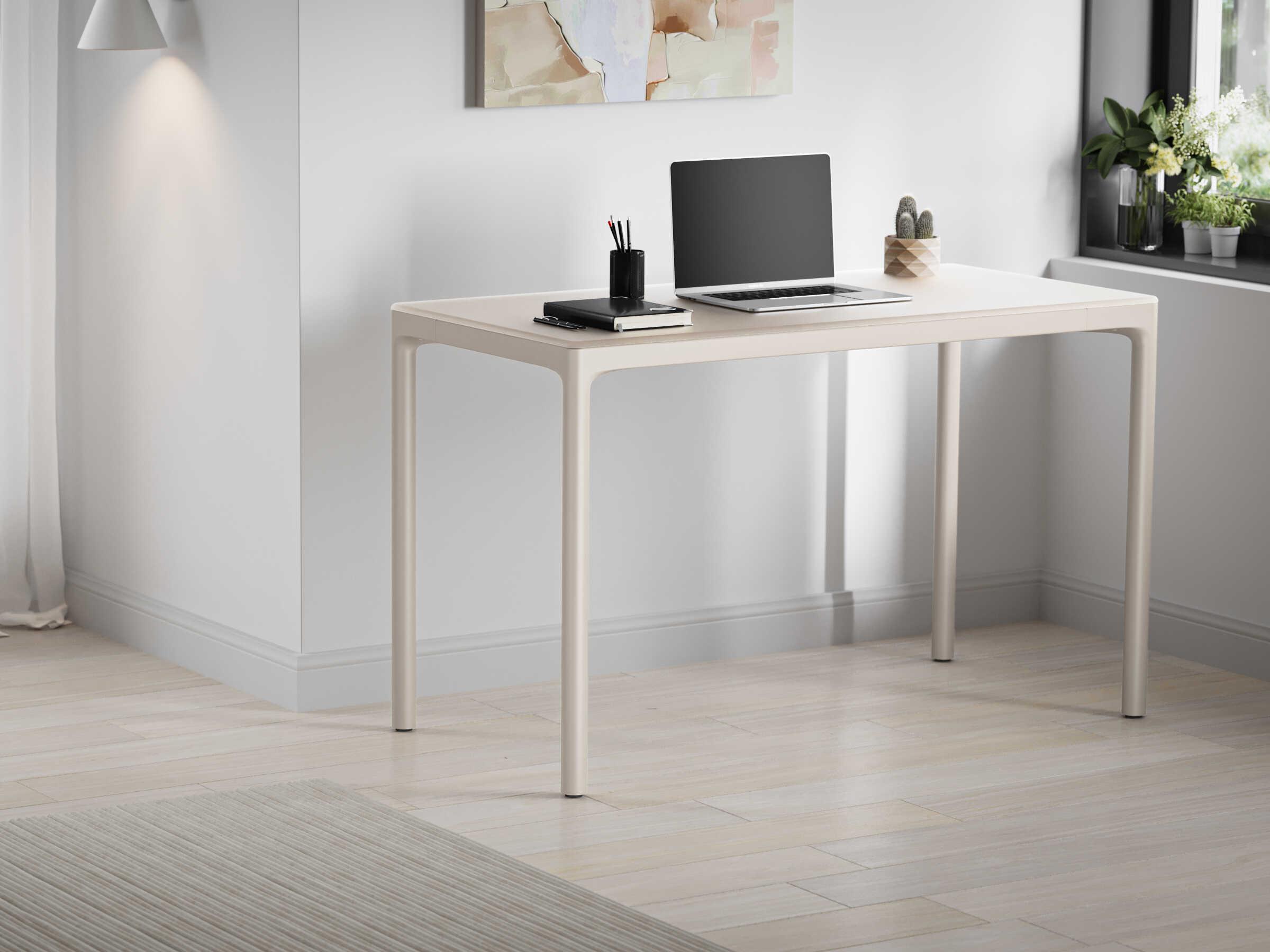 BDI Luma Dune White Computer Desk