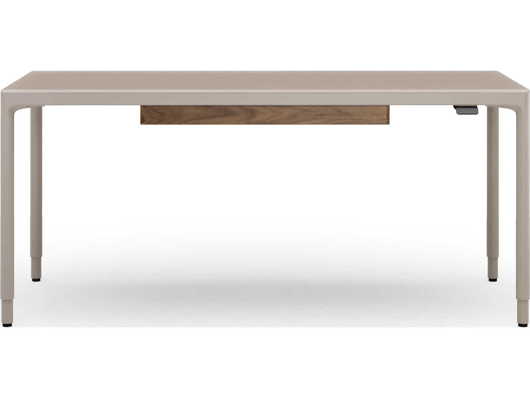 BDI Luma Dune White Height Adjustable & Standing Desks