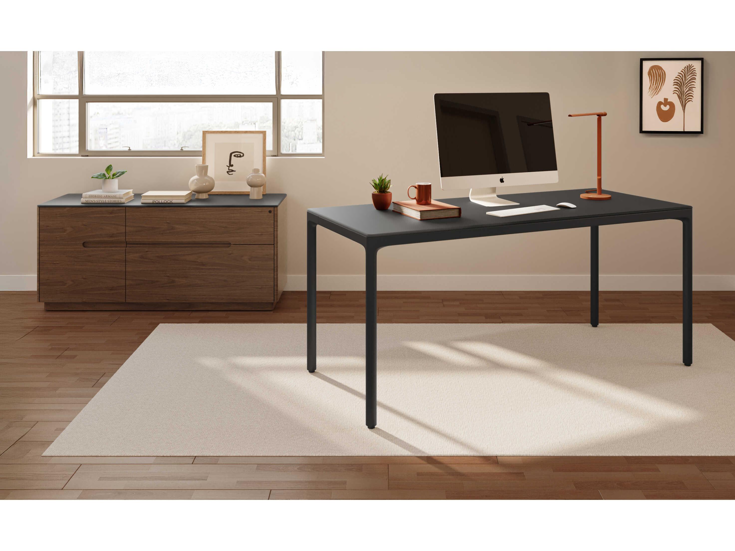 BDI Luma Black Computer Desk