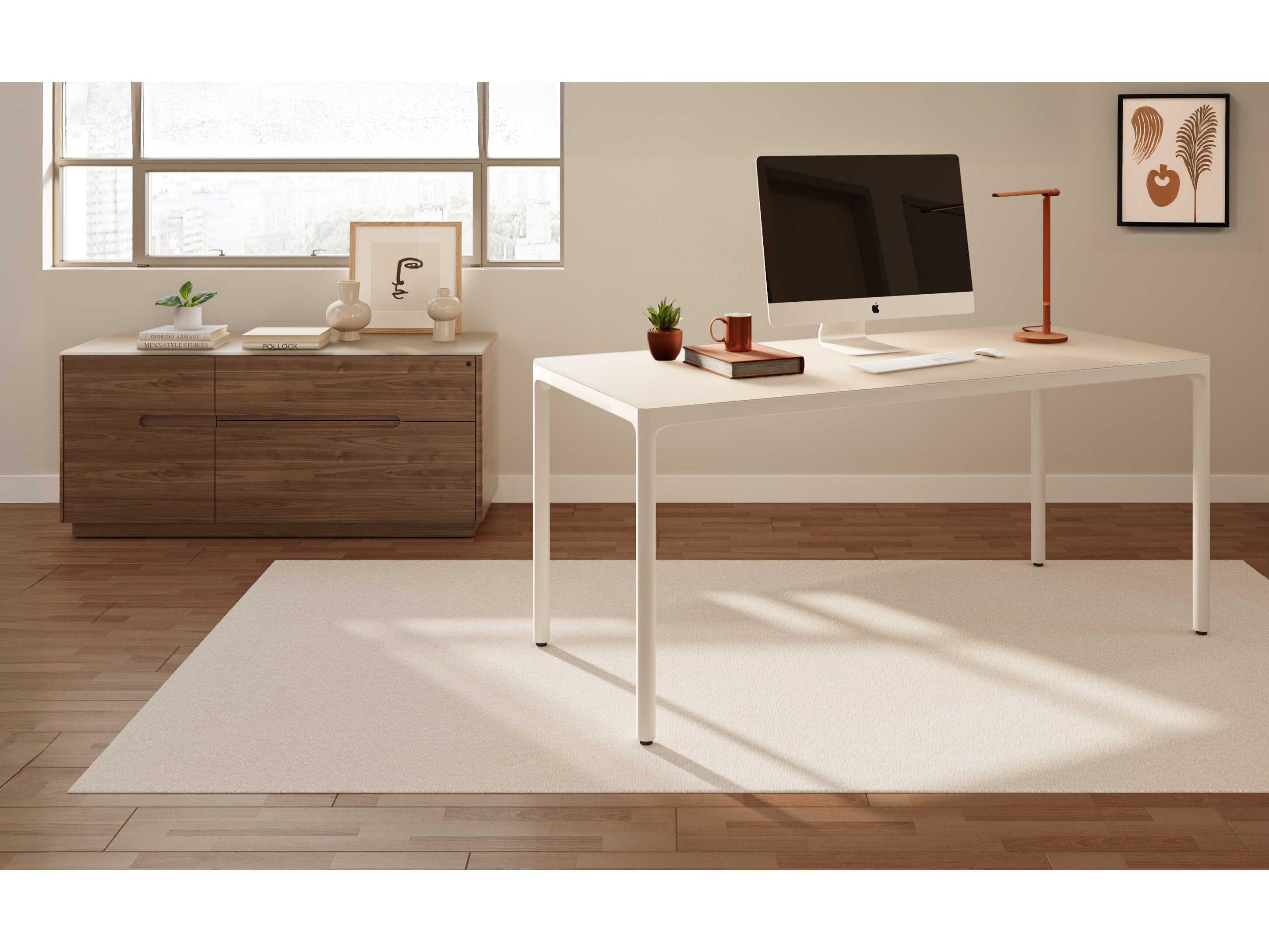 BDI Luma Dune White Computer Desk