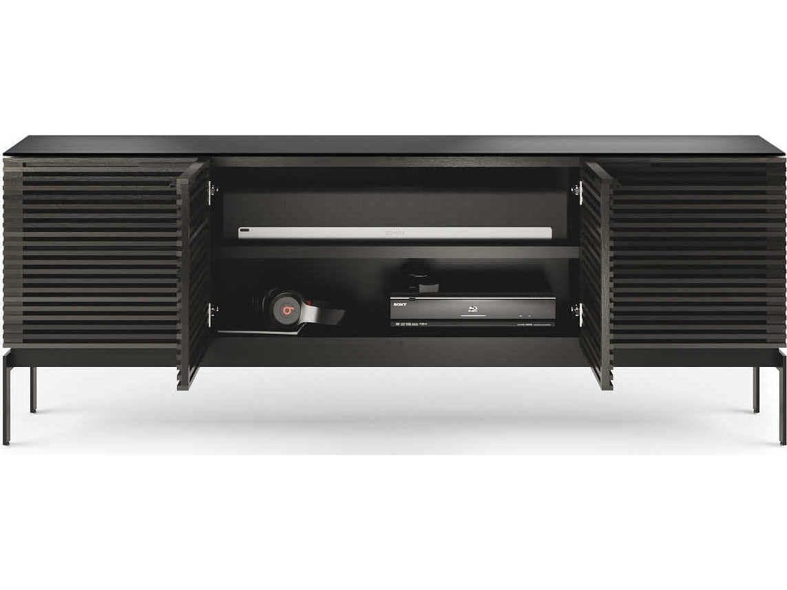 BDI Corridor 79" Hardwood Charcoal Media Console