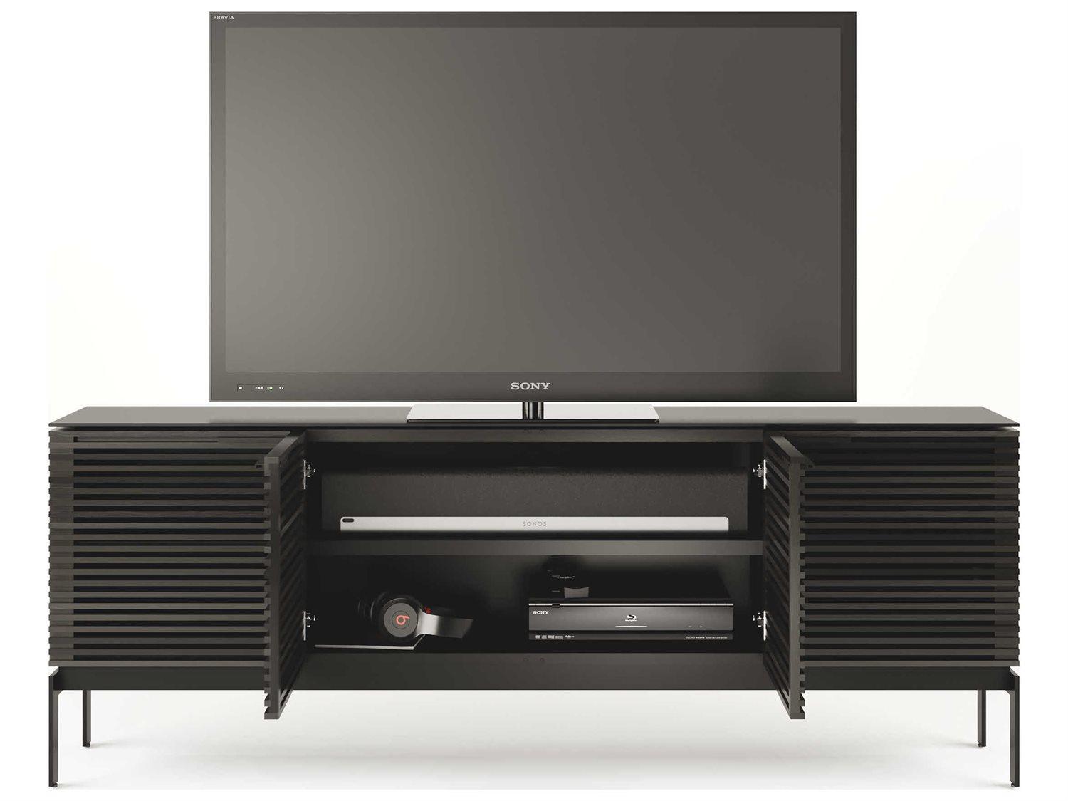 BDI Corridor 79" Hardwood Charcoal Media Console