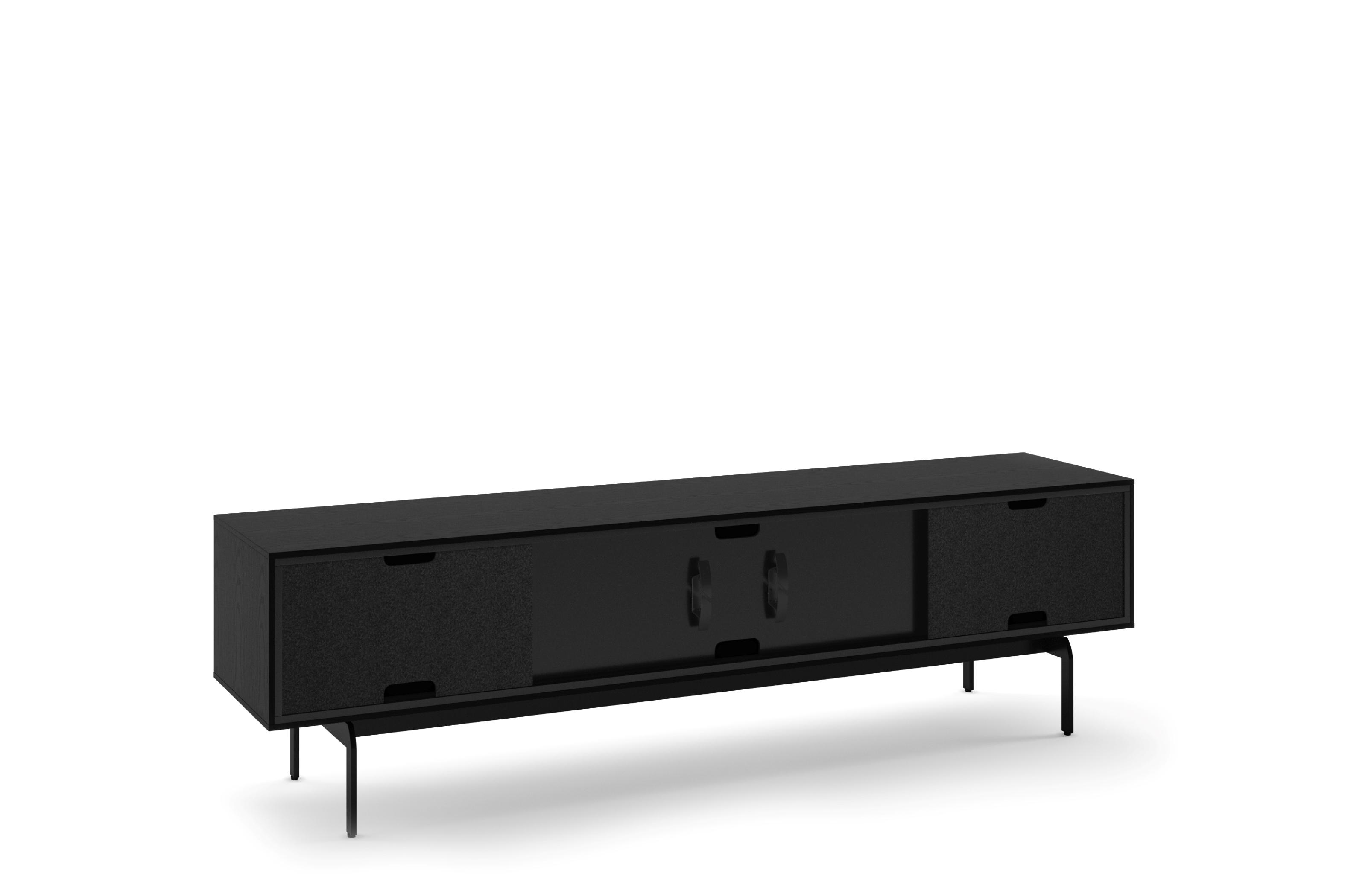 BDI Align 81" Solid Wood Ebonized Ash Media Console